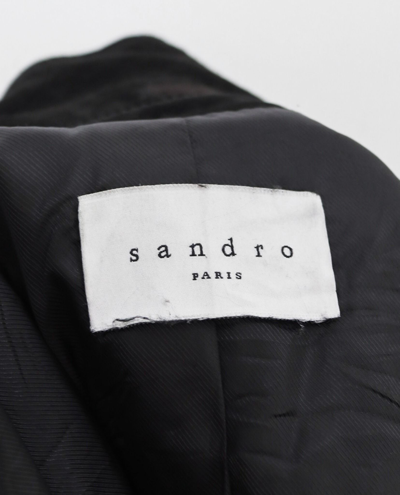 11.30.22 - VTG CROPPED VOLVER STUDDED SUEDE JACKET - SANDRO PARIS