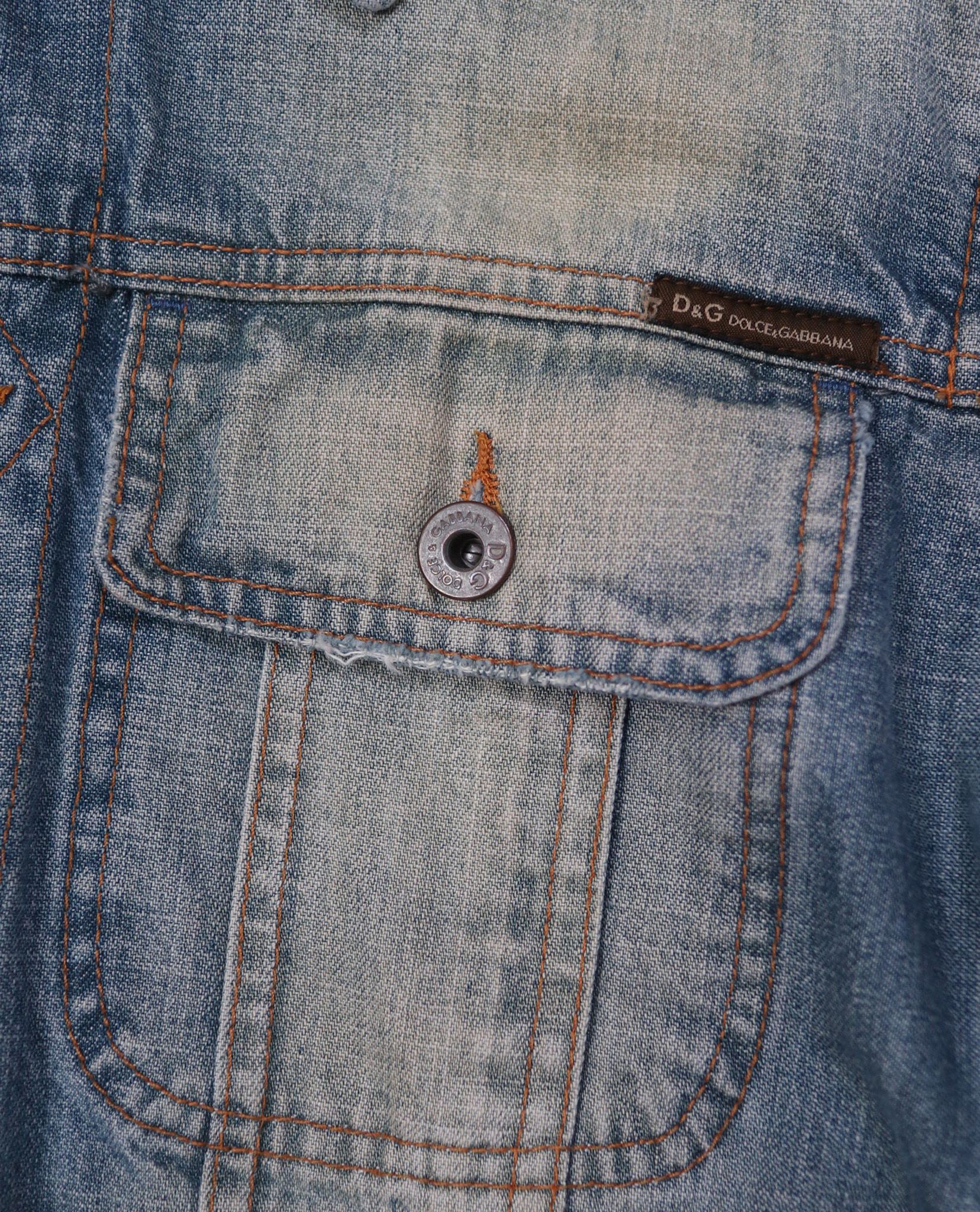03.02.23 - VTG CROPPED DENIM JACKET - DOLCE & GABBANA REGGAE 76