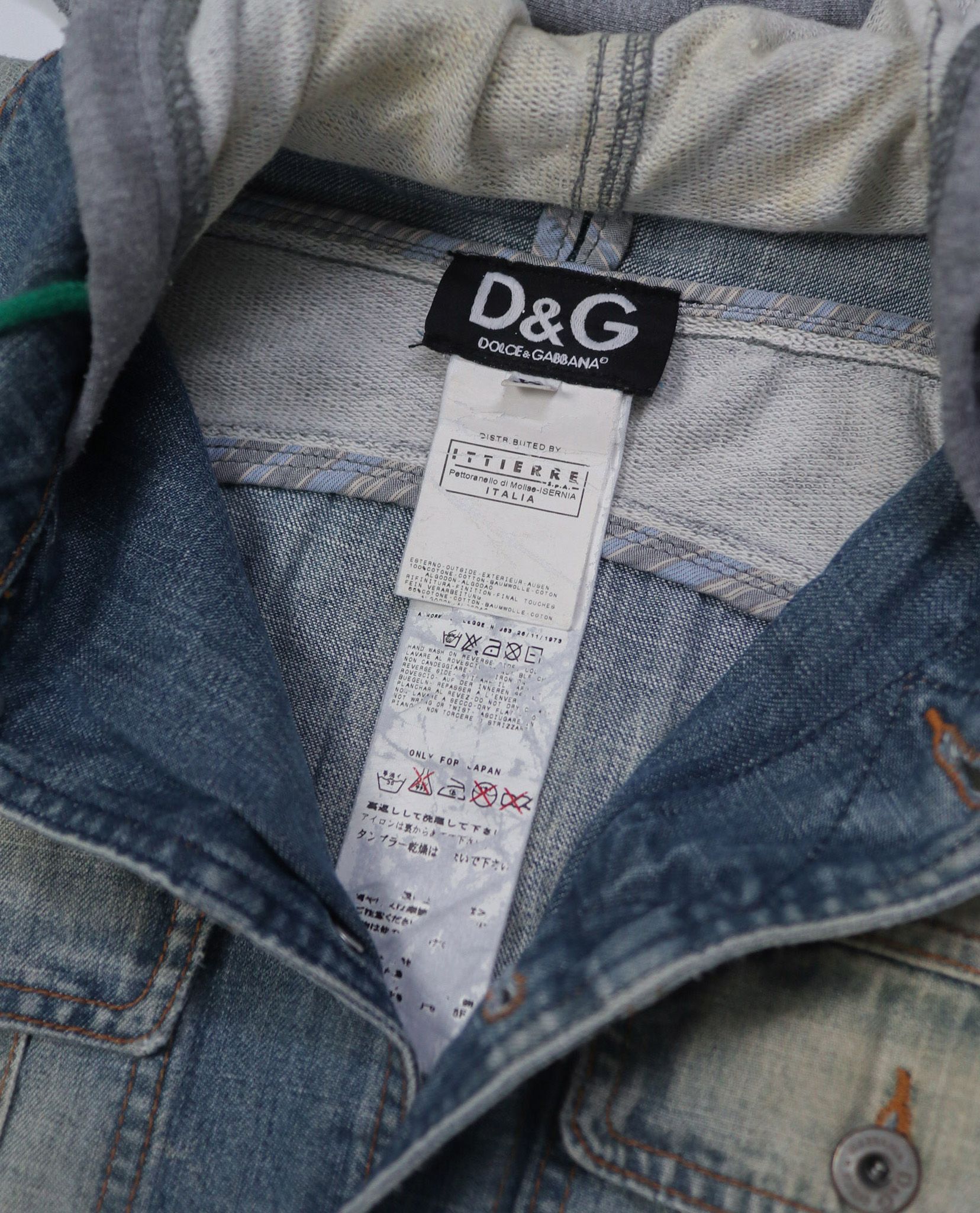03.02.23 - VTG CROPPED DENIM JACKET - DOLCE & GABBANA REGGAE 76
