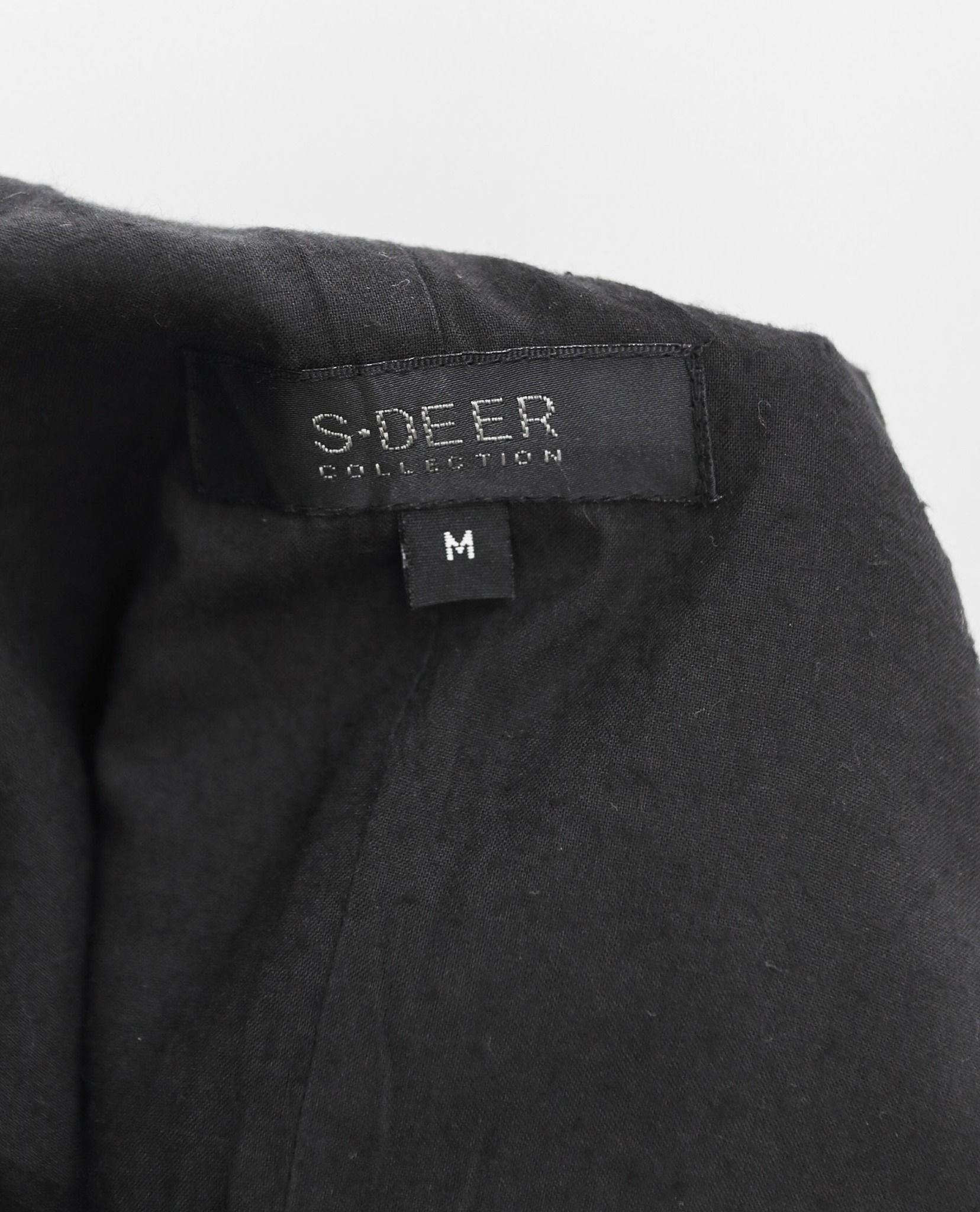 11.30.22 - VTG CROPPED WAXED BIKER JACKET - S-DEER