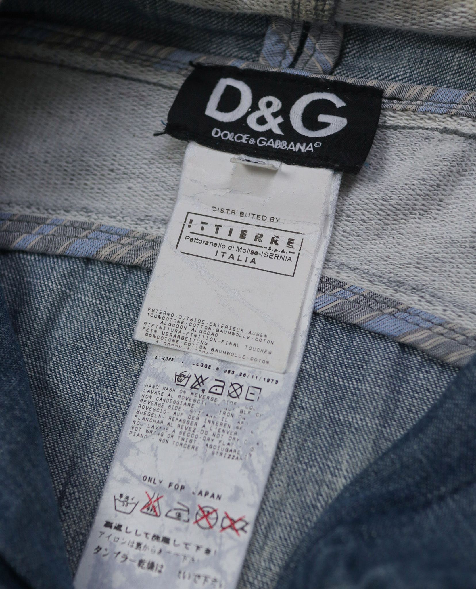 03.02.23 - VTG CROPPED DENIM JACKET - DOLCE & GABBANA REGGAE 76