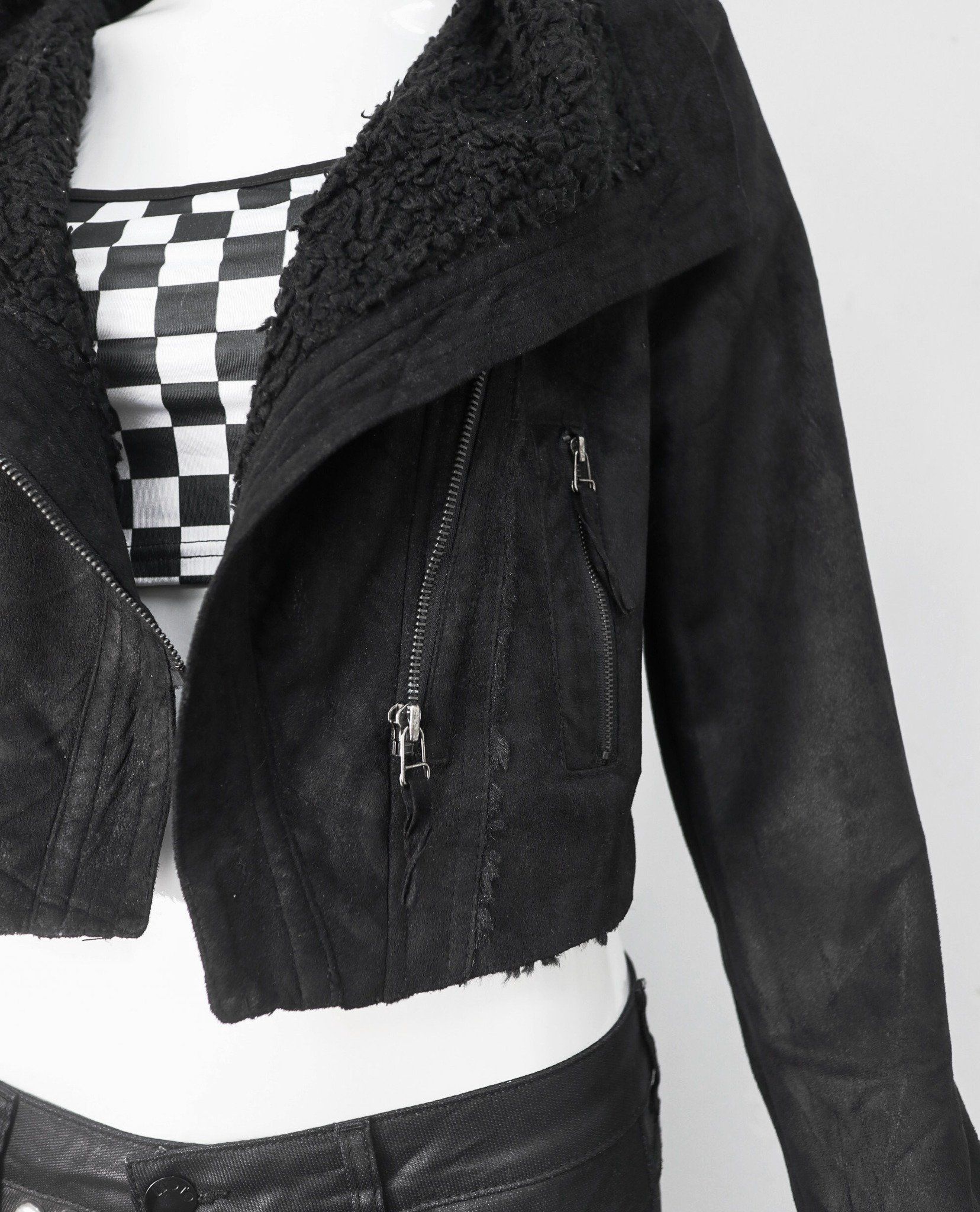 11.30.22 - VTG CROPPED WAXED JACKET - CLOVIS