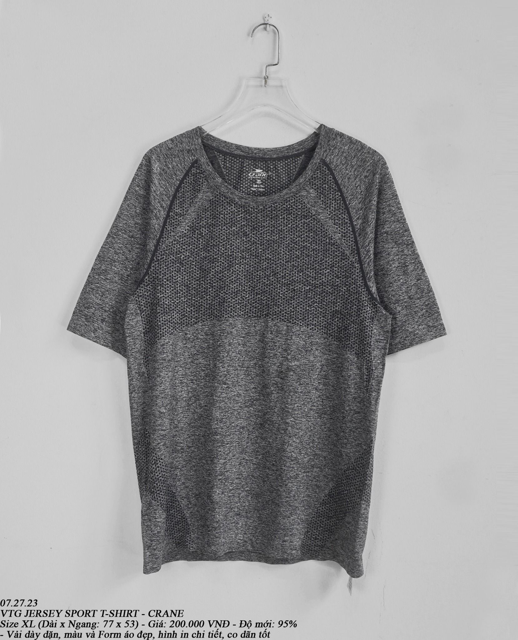 07.27.23 - VTG JERSEY SPORT T-SHIRT - CRANE