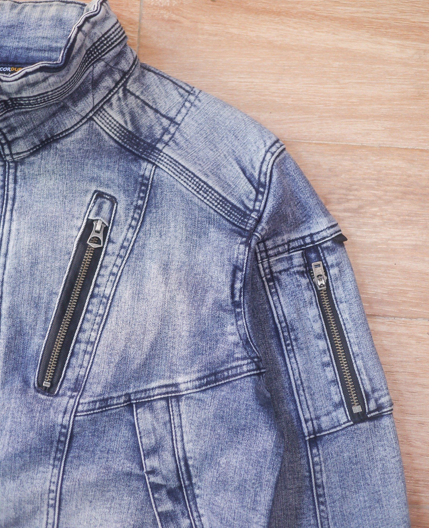 06.16.24 - VTG CROPPED DENIM WORK JACKET - NEXT WORKERS X FIELDCORE