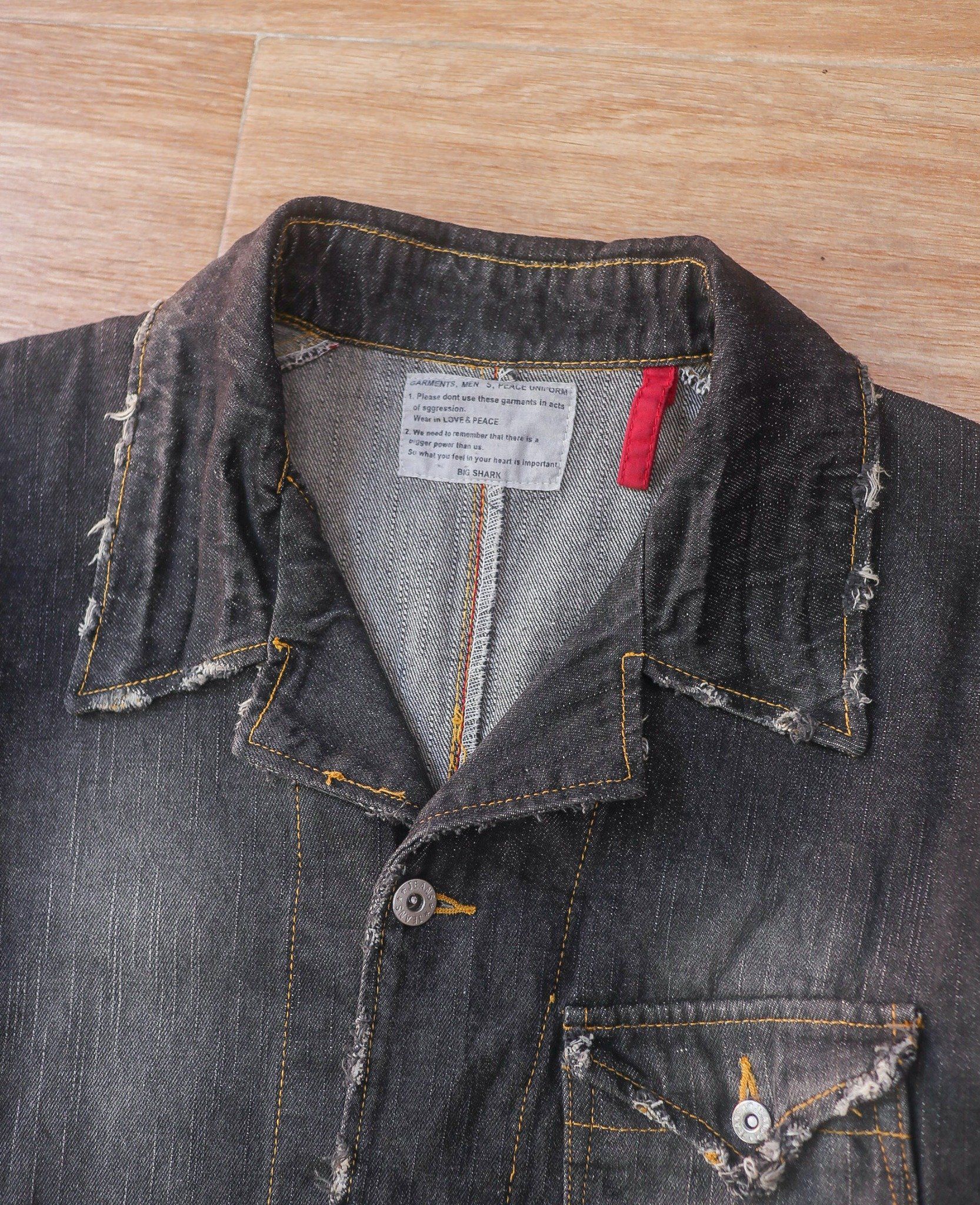 06.16.24 - VTG DENIM BLAZER JACKET - BIG SHARK