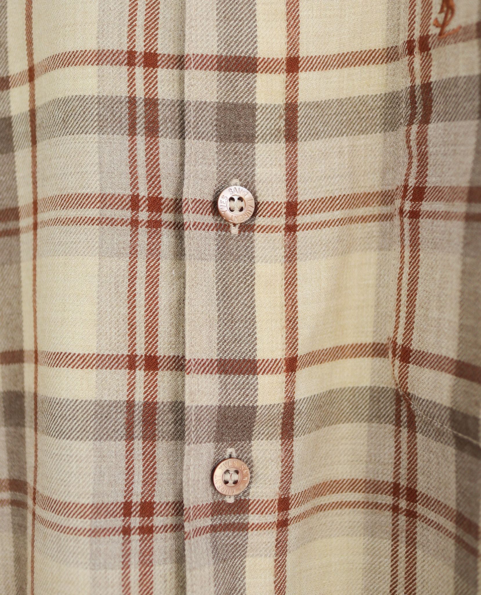 08.20.23 - VTG FLANNEL BUTTON UP SHIRT - YVES SAINT LAURENT