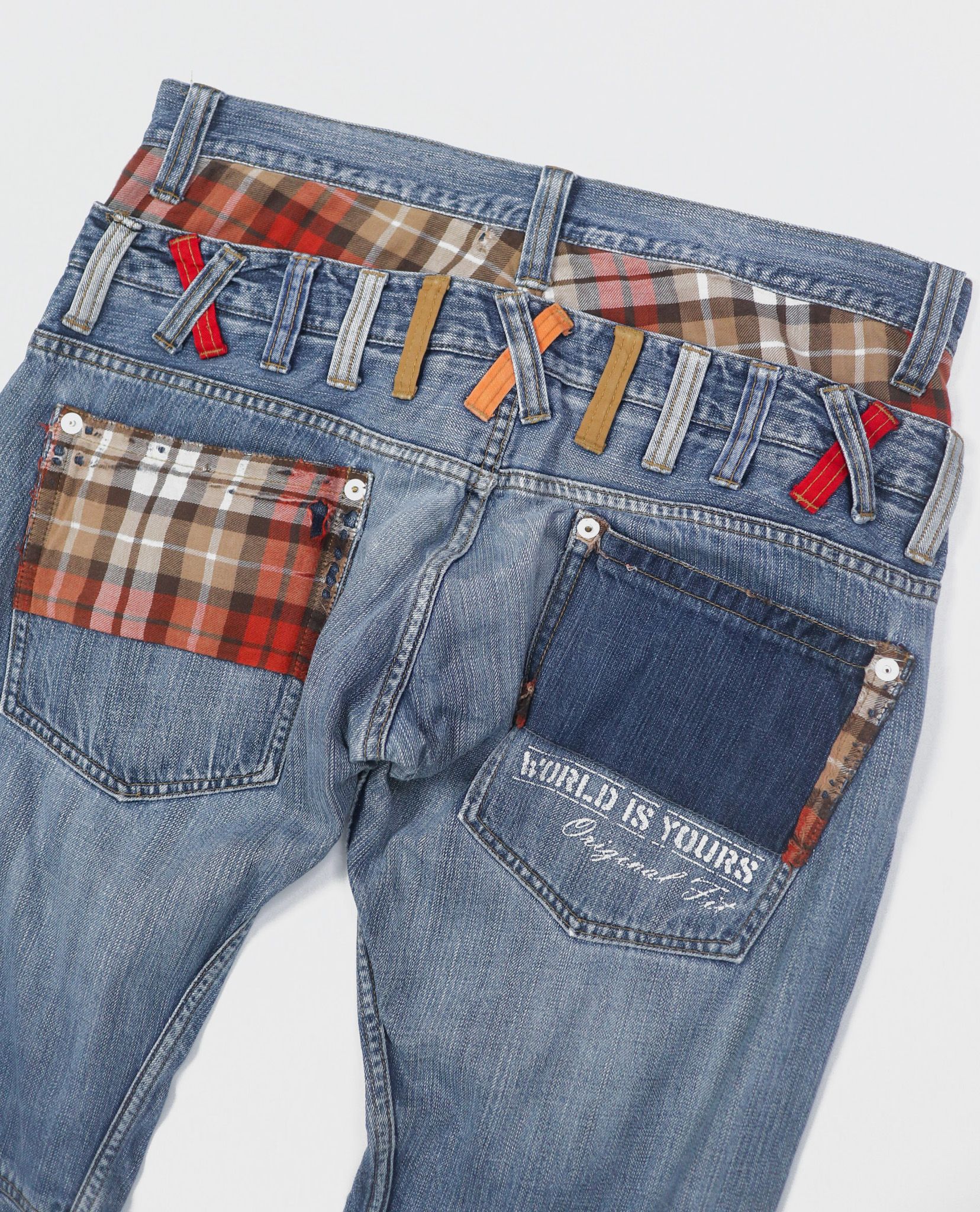 03.03.23 - VTG DOUBLE WAIST DENIM PANTS - DOUBLEFOCUS