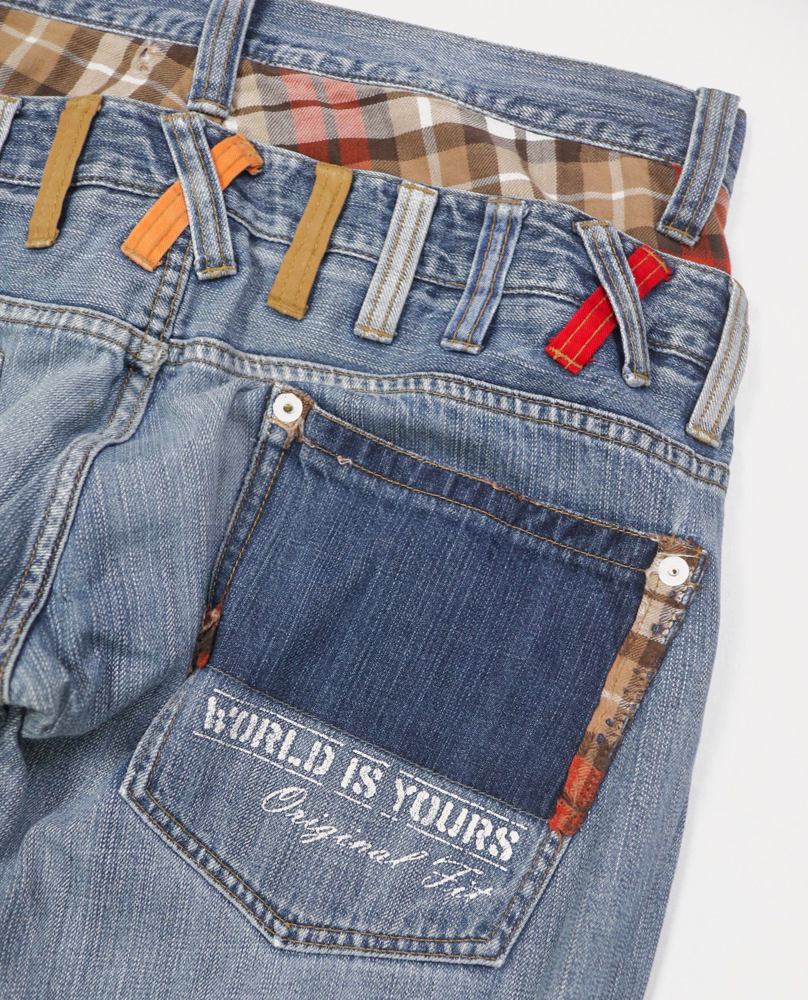 03.03.23 - VTG DOUBLE WAIST DENIM PANTS - DOUBLEFOCUS