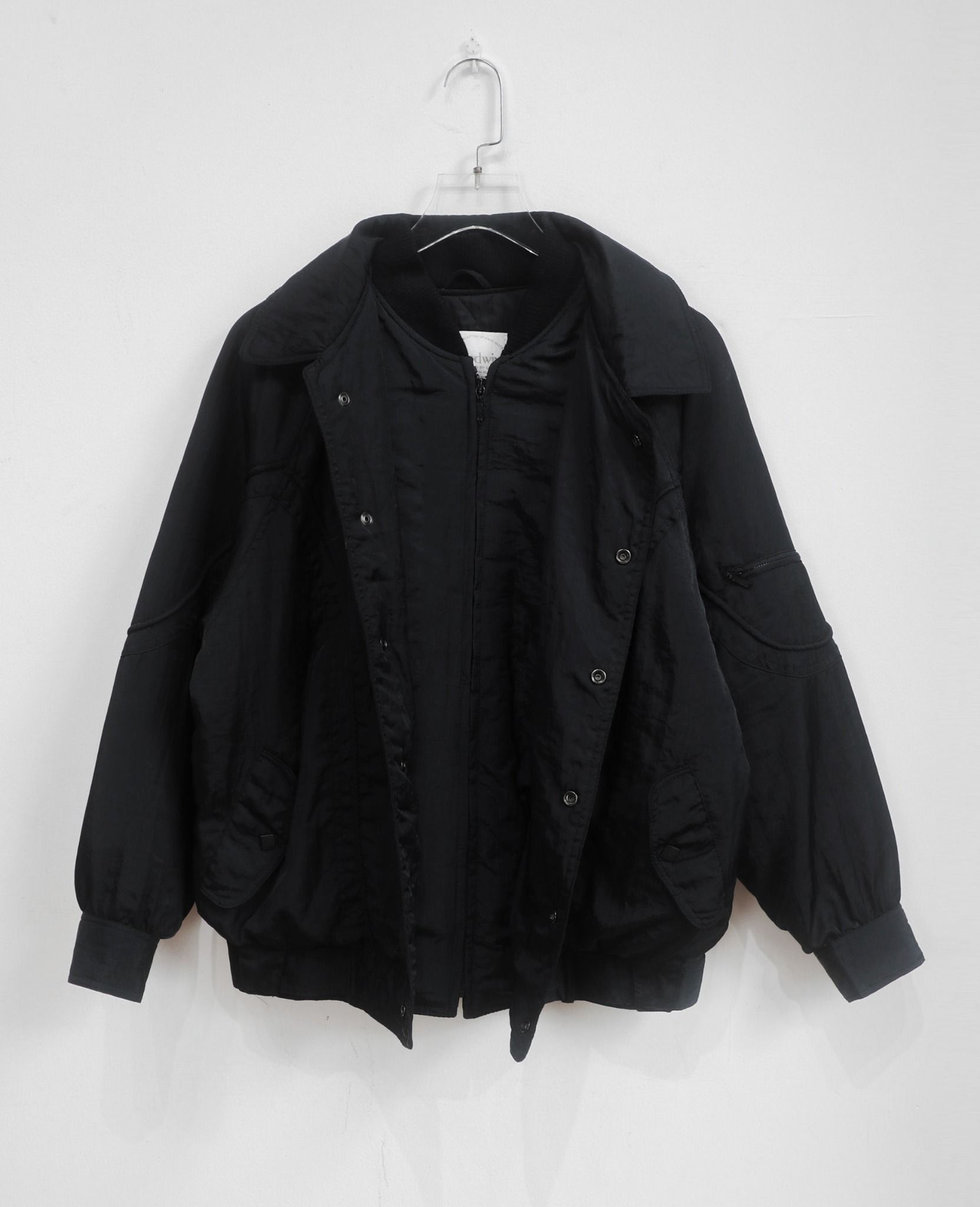 01.07.24 - VTG DOUBLE LAYERED NYLON BOMBER JACKET - WOODWIND