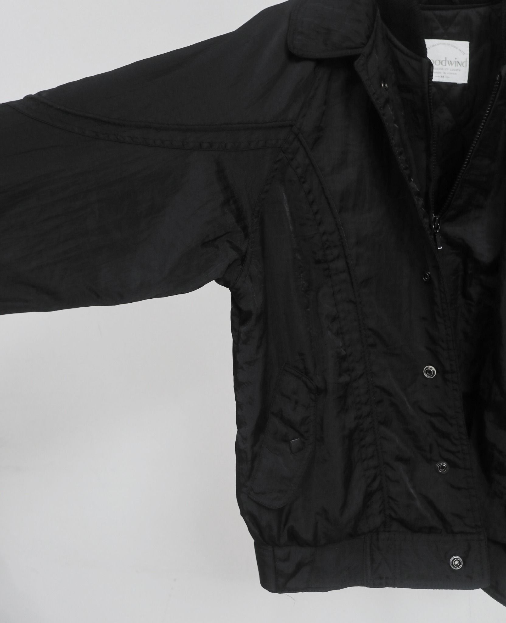 01.07.24 - VTG DOUBLE LAYERED NYLON BOMBER JACKET - WOODWIND