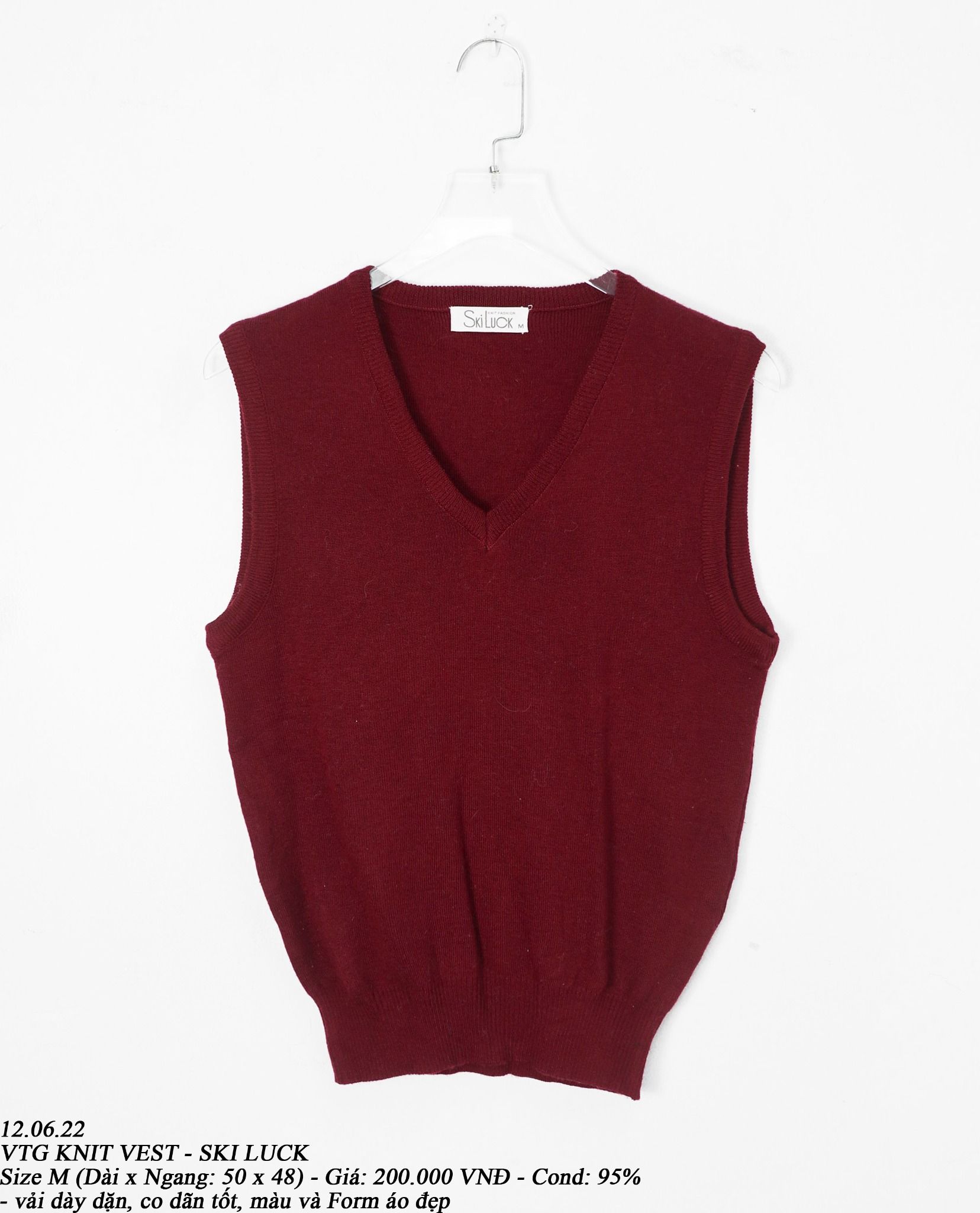 12.06.22 - VTG KNIT VEST - SKI LUCK