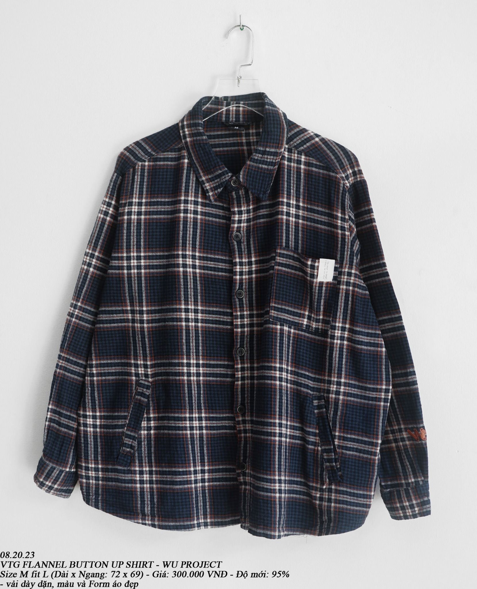 08.20.23 - VTG FLANNEL BUTTON UP SHIRT - WU PROJECT
