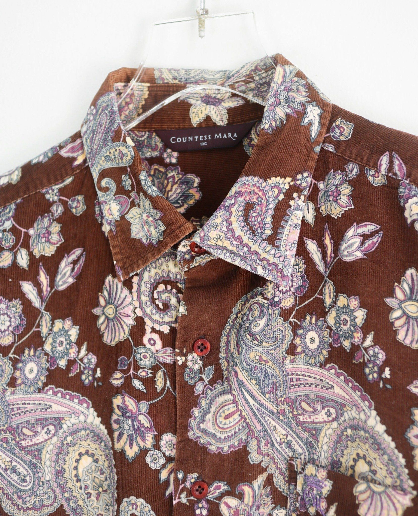 08.20.23 - VTG CORDUROY BUTTON UP SHIRT - COUNTESS MARA