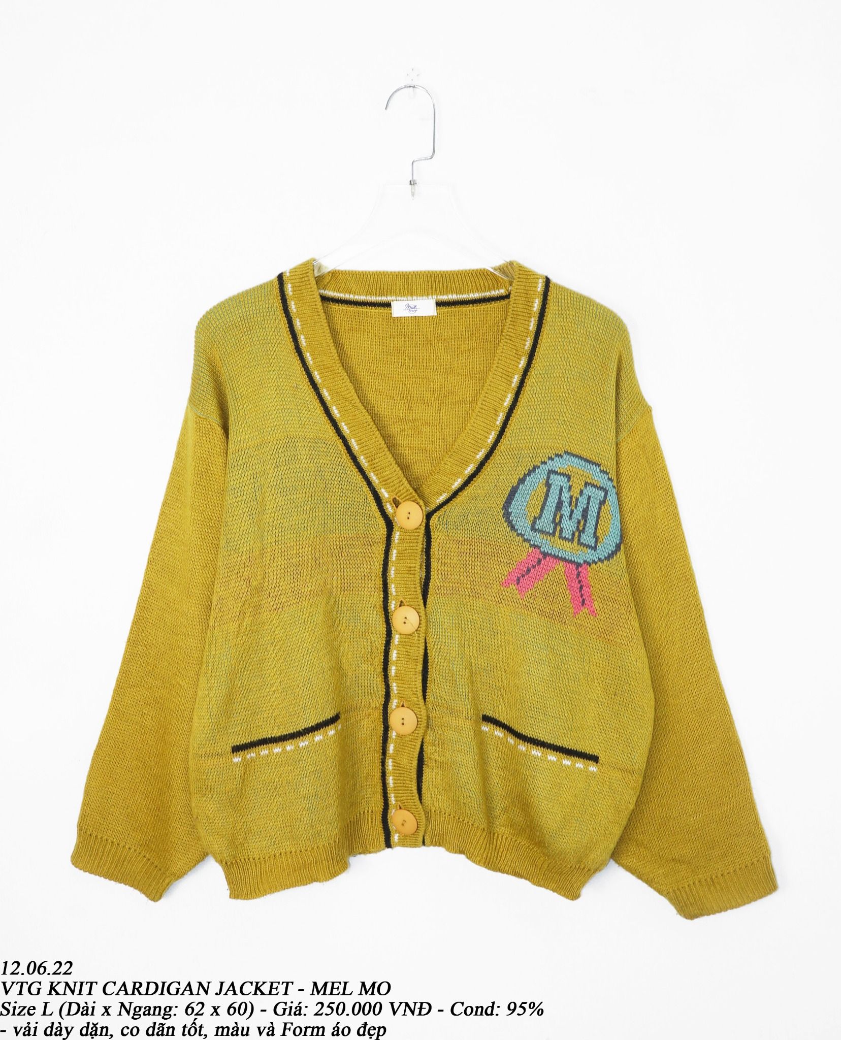 12.06.22 - VTG KNIT CARDIGAN JACKET - MEL MO