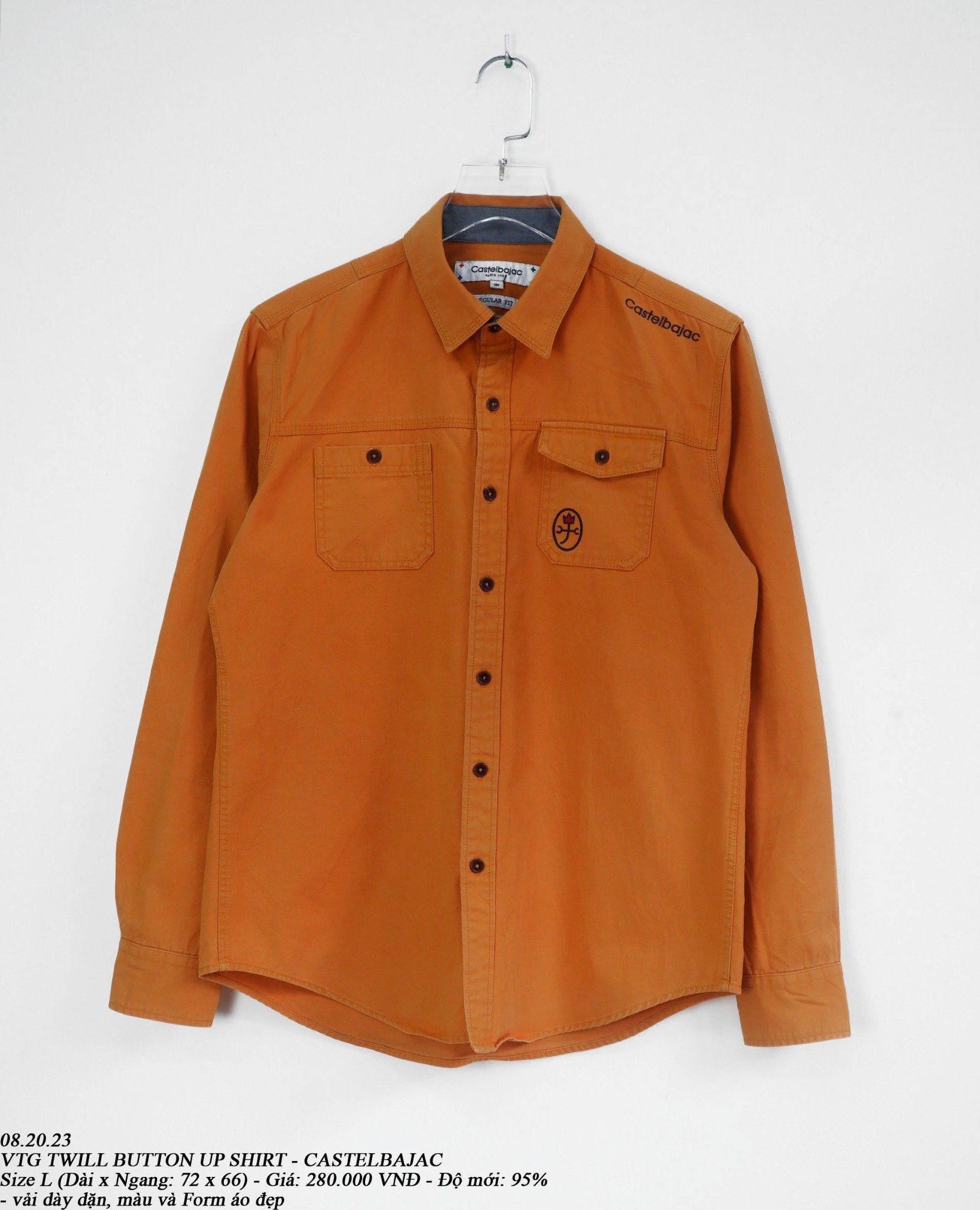 08.20.23 - VTG TWILL BUTTON UP SHIRT - CASTELBAJAC