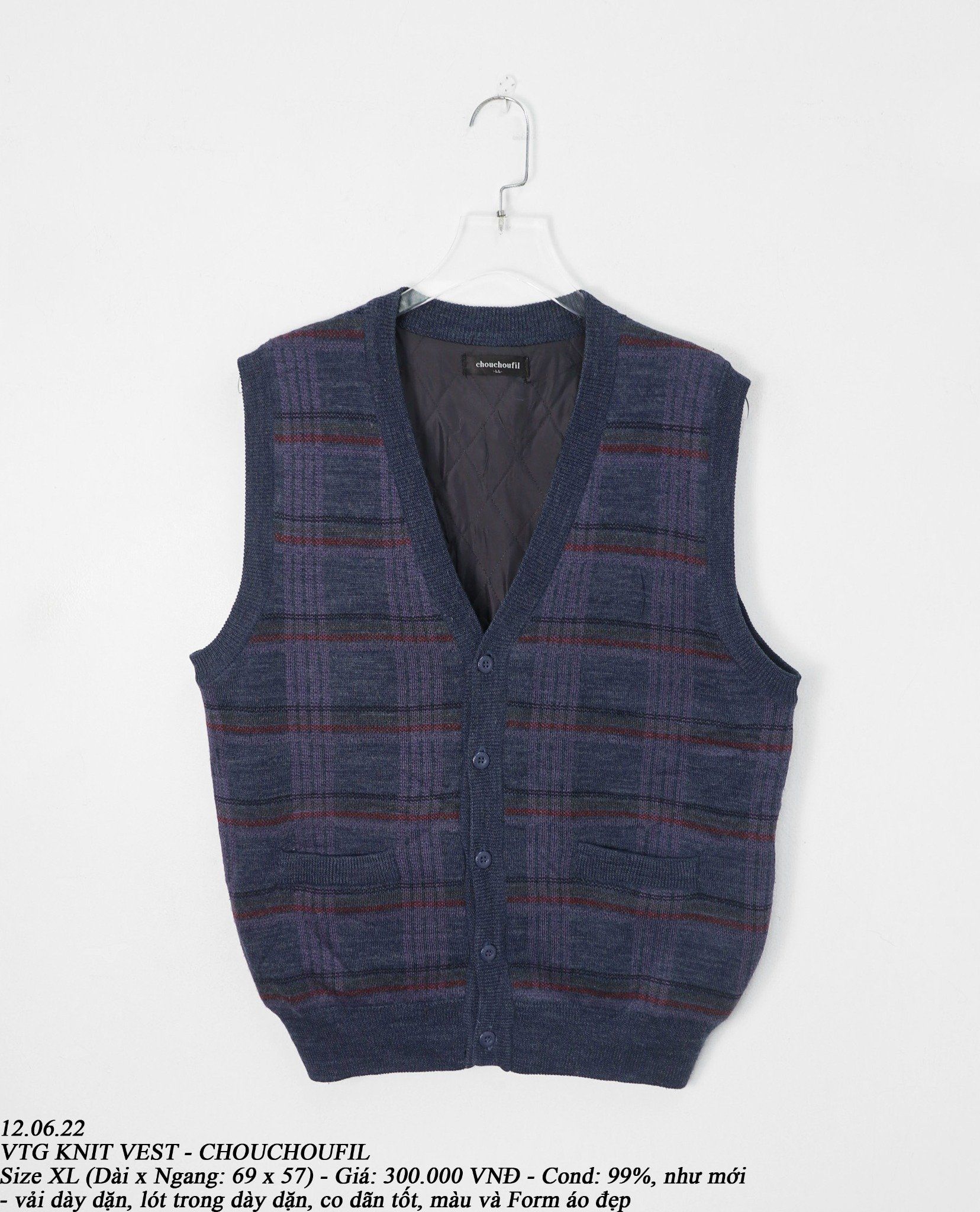 12.06.22 - VTG KNIT VEST - CHOUCHOUFIL