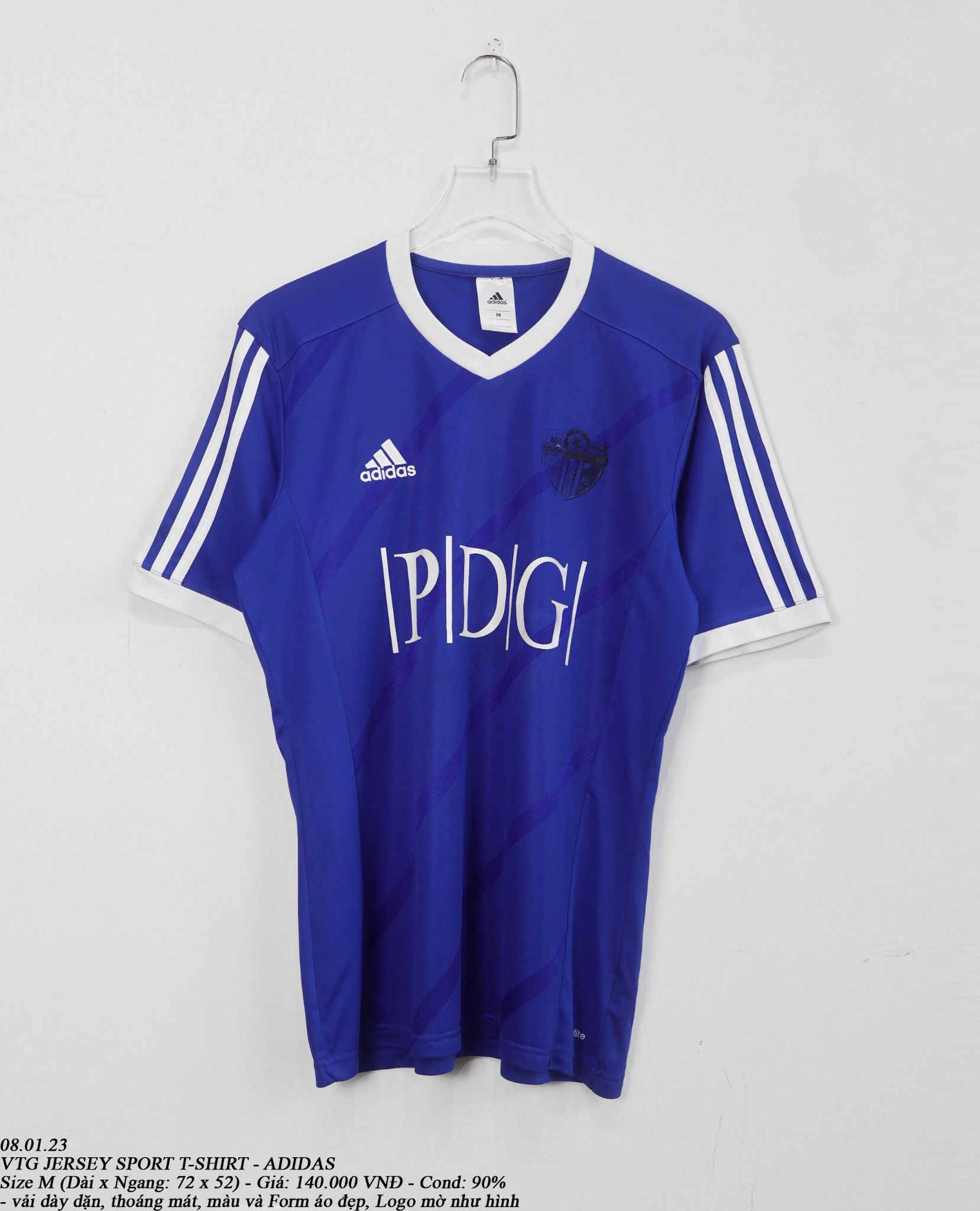 08.01.23 - VTG JERSEY SPORT T-SHIRT - ADIDAS