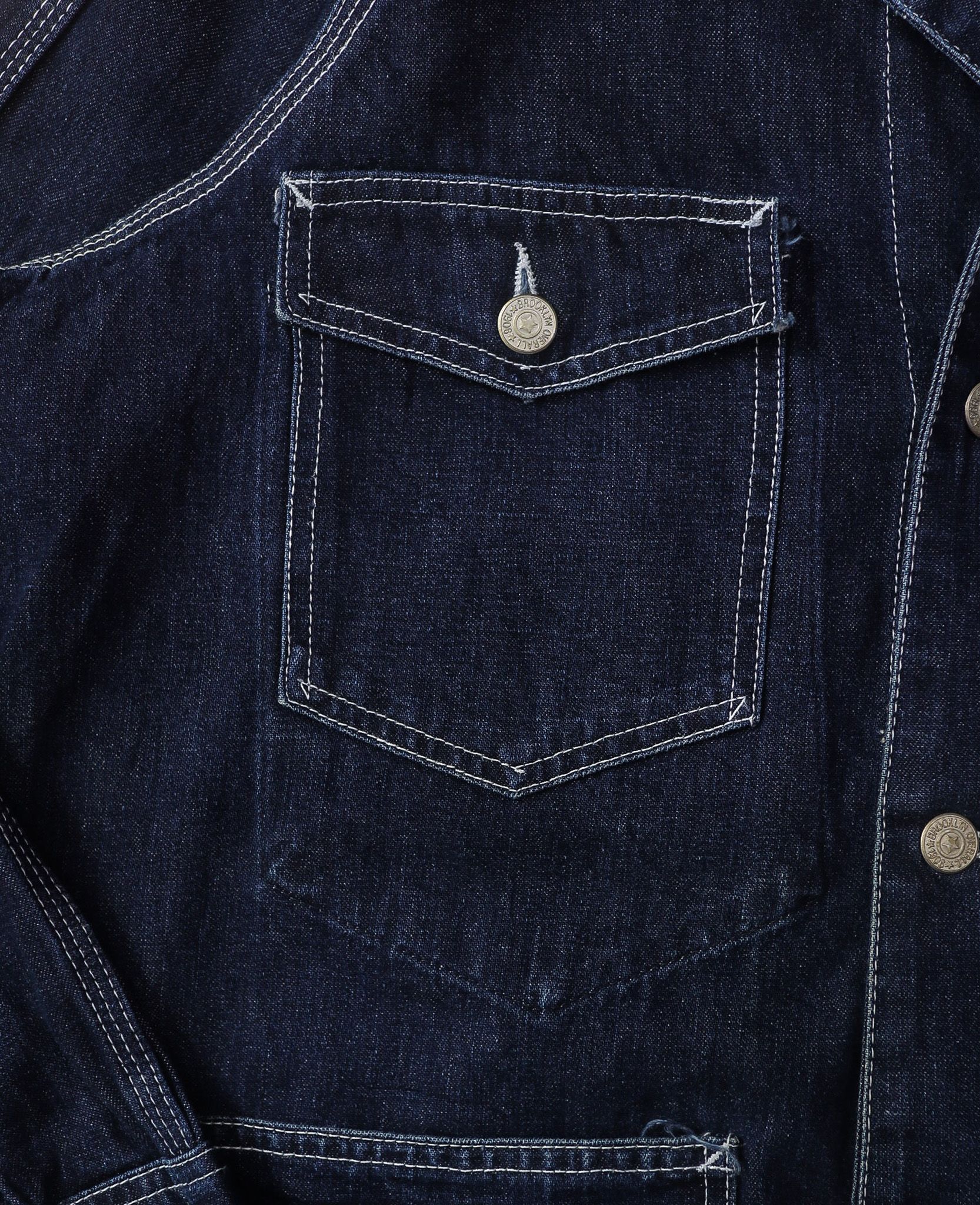 06.29.24 - VTG CHORE COAT DENIM JACKET - BROOKYN OVERALL