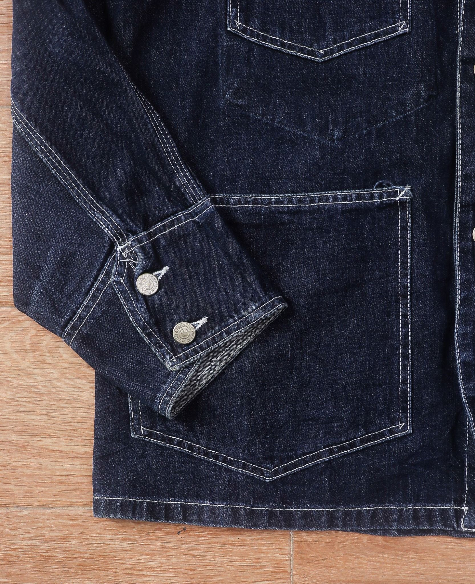 06.29.24 - VTG CHORE COAT DENIM JACKET - BROOKYN OVERALL