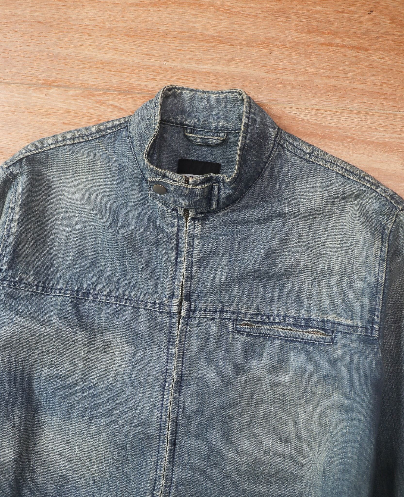 06.30.24 - VTG CAFE RACER DENIM JACKET - POWER TO THE PEOPLE