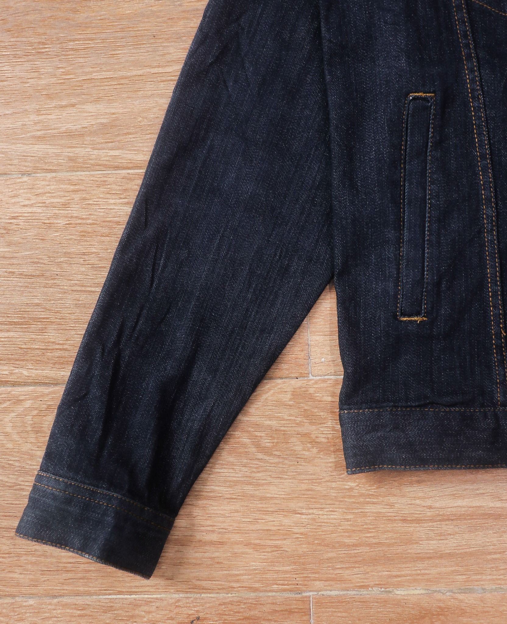06.30.24 - VTG CROPPED DENIM JACKET - BROWNY