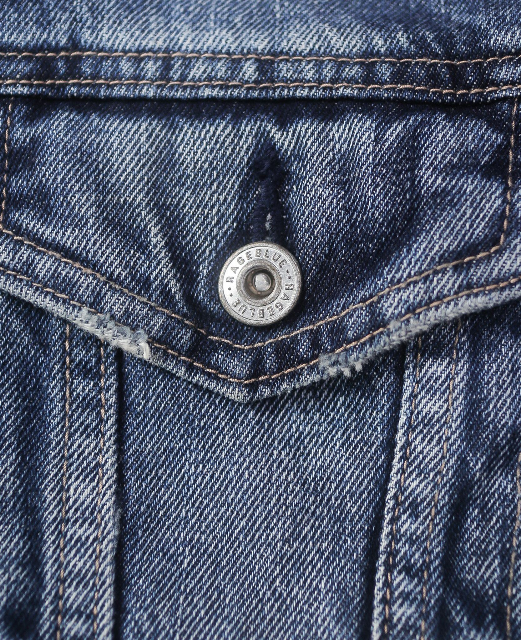 06.30.24 - VTG CROPPED DENIM JACKET - RAGEBLUE