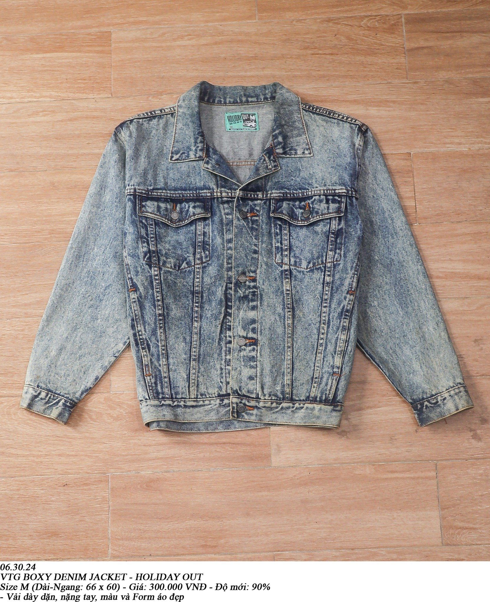 06.30.24 - VTG BOXY DENIM JACKET - HOLIDAY OUT