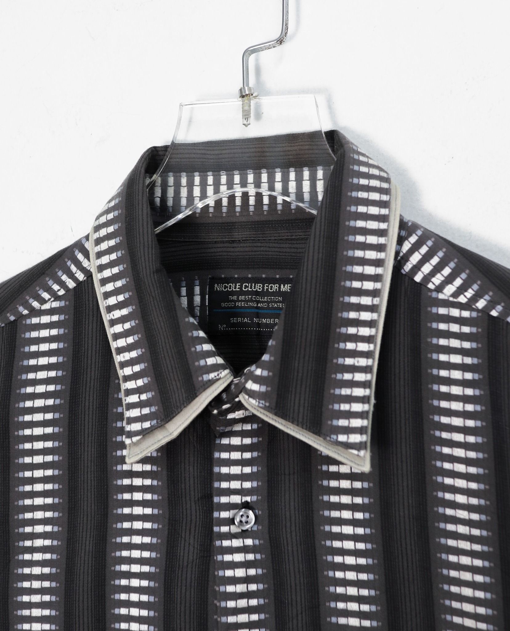 12.22.22 - VTG DOUBLE COLLAR BUTTON UP SHIRT - NICOLE CLUB