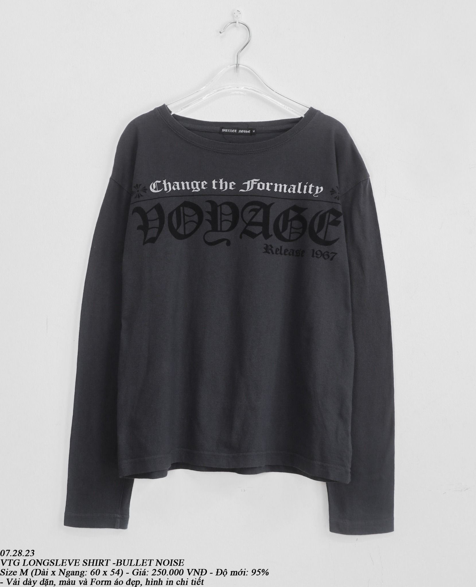 07.28.23 - VTG LONGSLEEVE SHIRT - BULLET NOISE