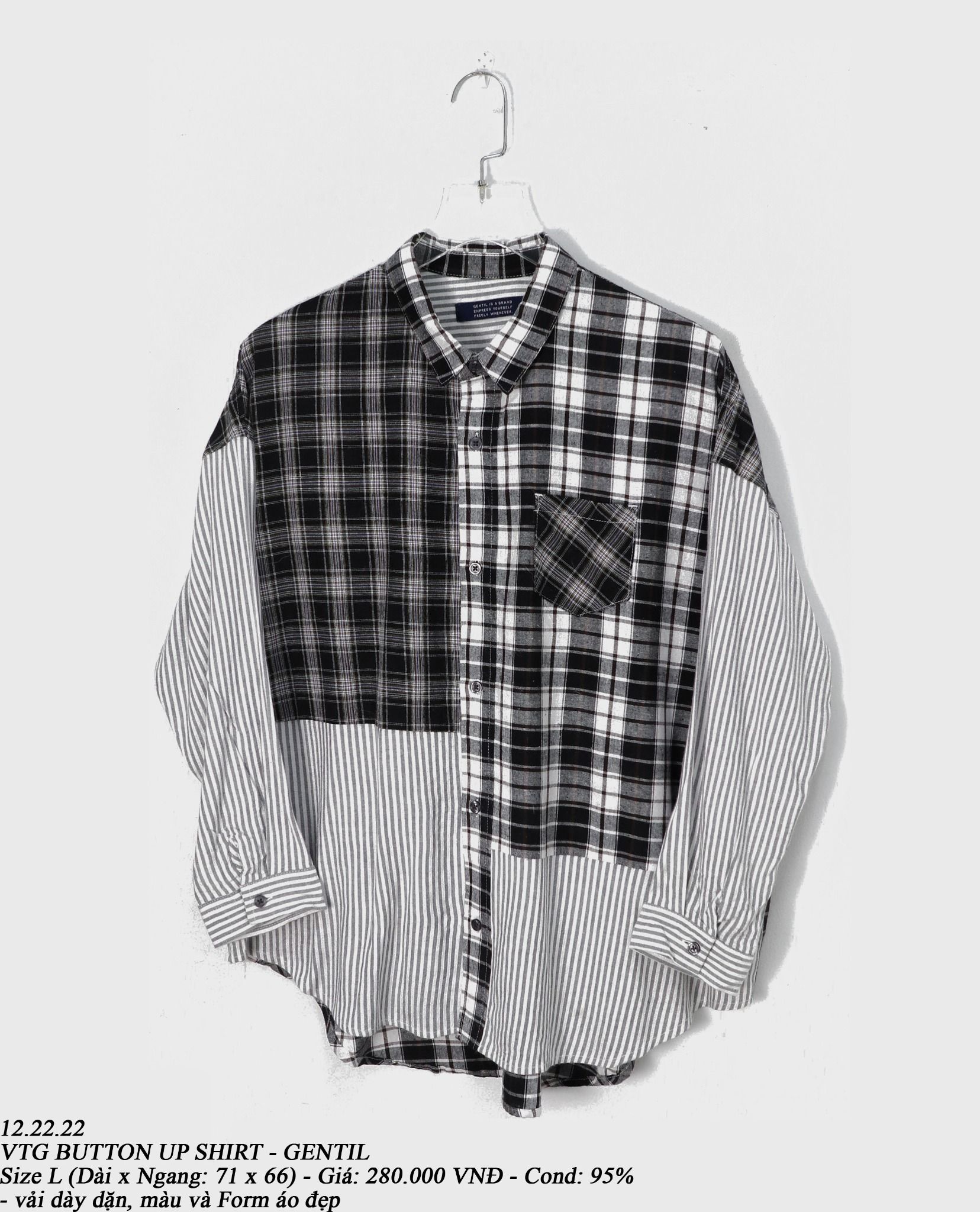 12.22.22 - VTG BUTTON UP SHIRT - GENTIL