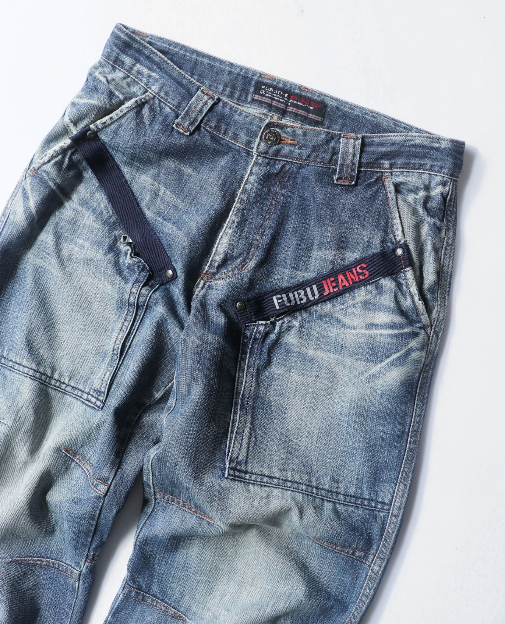 07.31.23 - VTG DENIM CARGO PANTS - FUBU