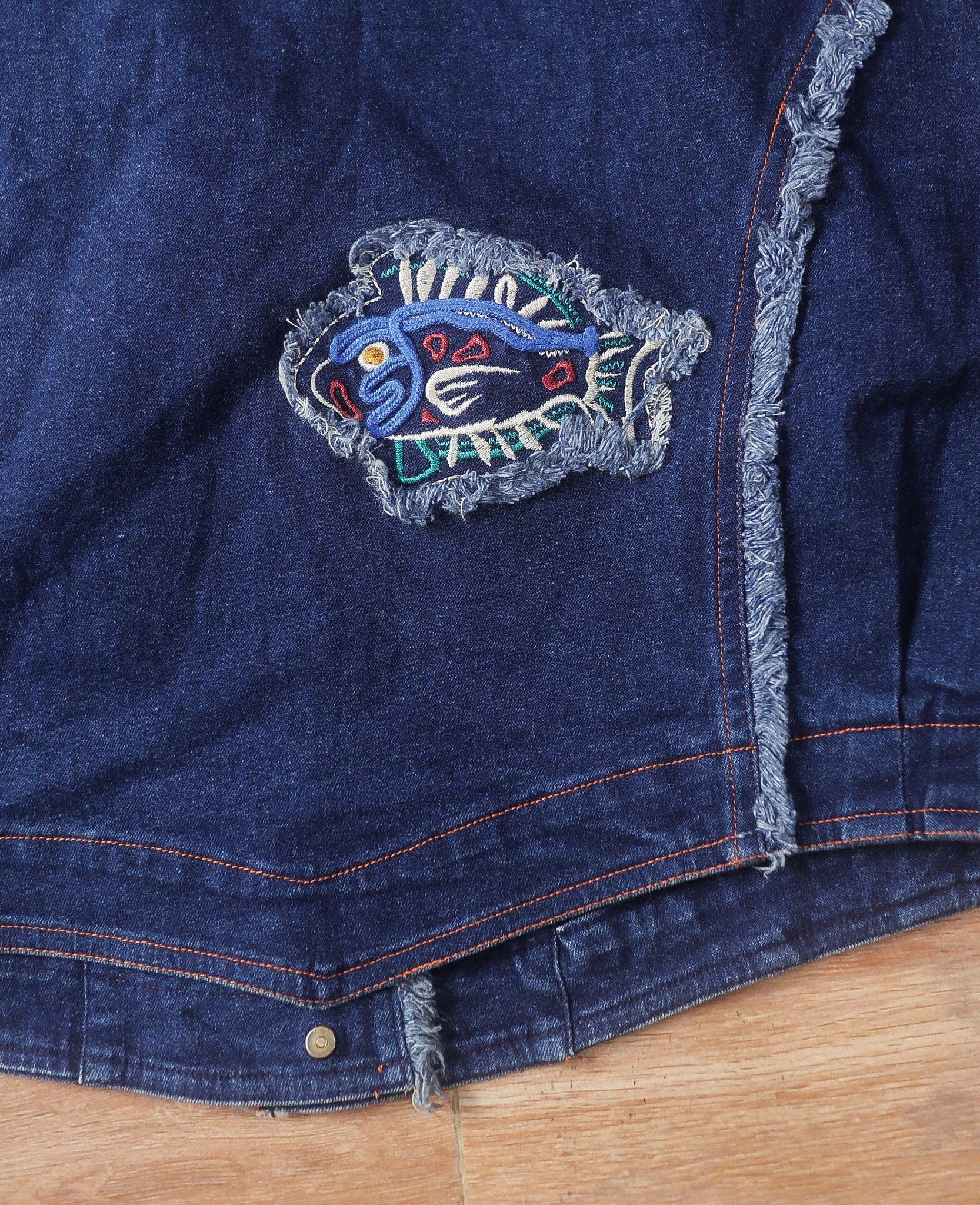 06.29.24 - VTG CROPPED DENIM VEST JACKET - ILYa LONG TEMPS