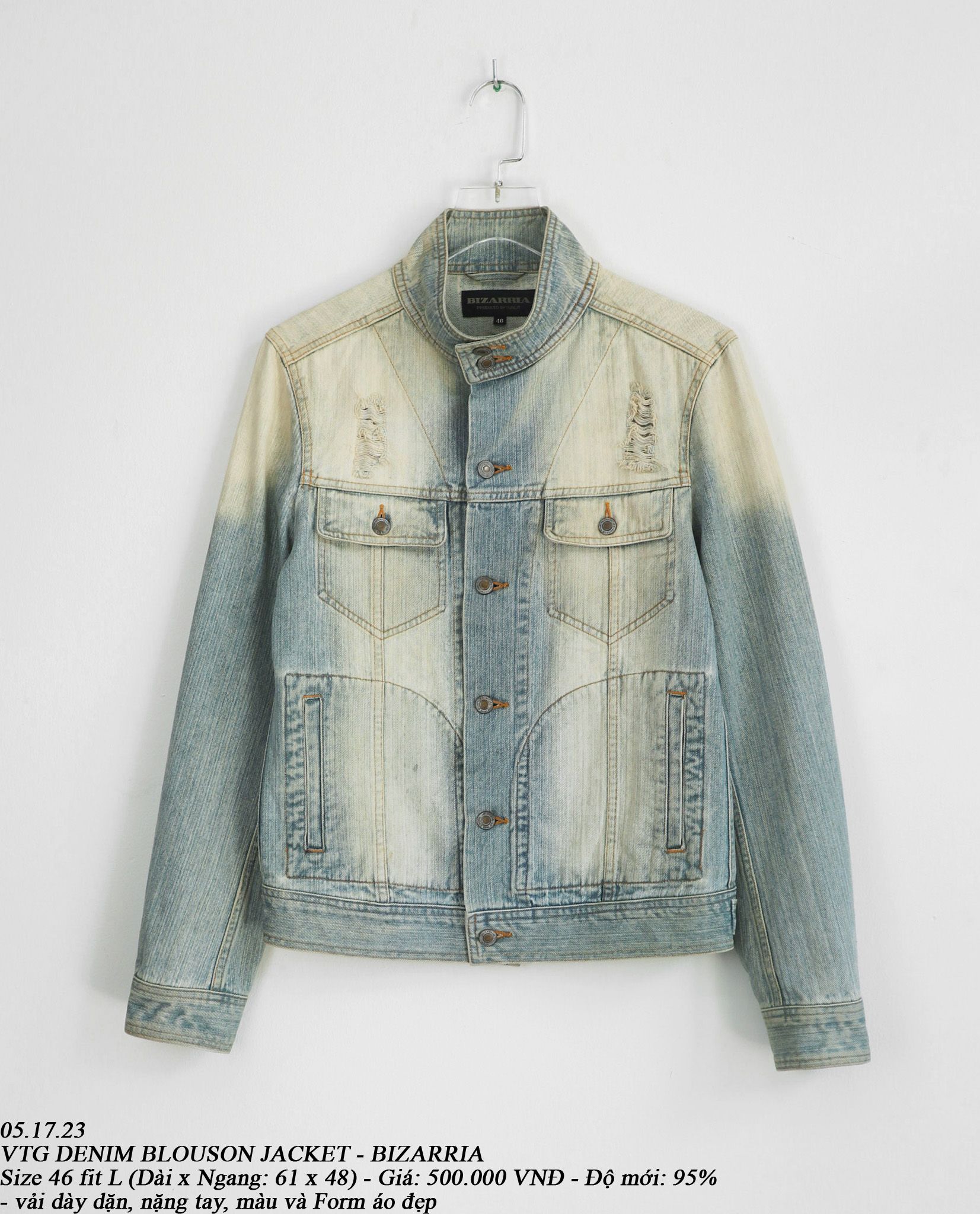 05.17.23 - VTG DENIM BLOUSON JACKET - BIZARRIA