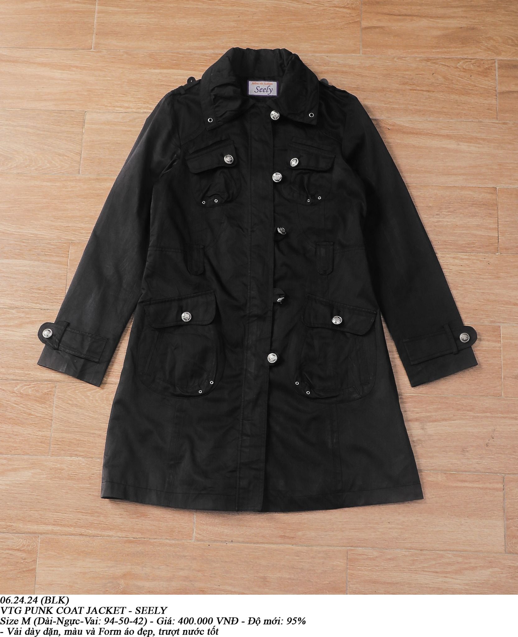06.24.24 - VTG PUNK COAT JACKET - SEELY