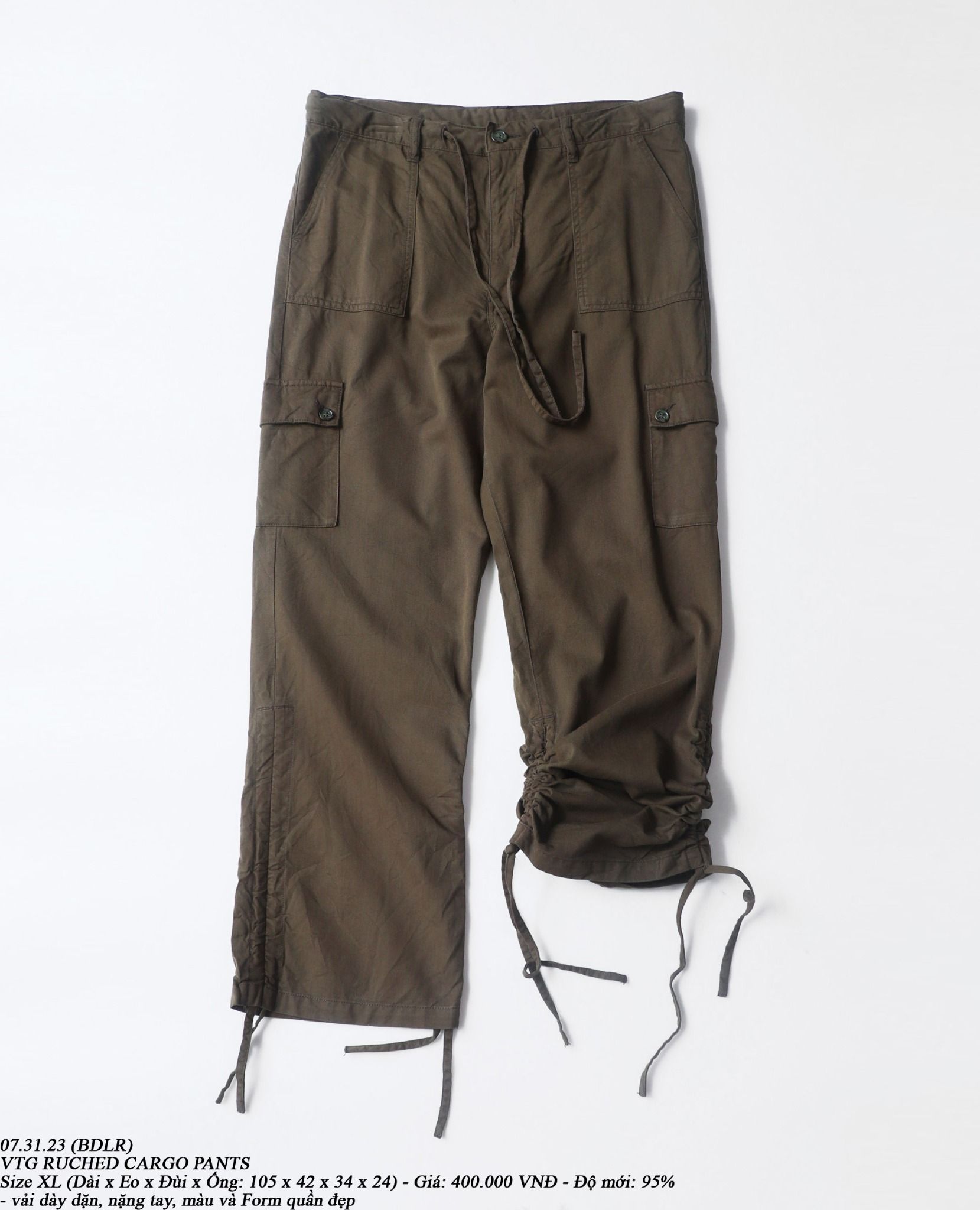 07.31.23 - VTG RUCHED CARGO PANTS