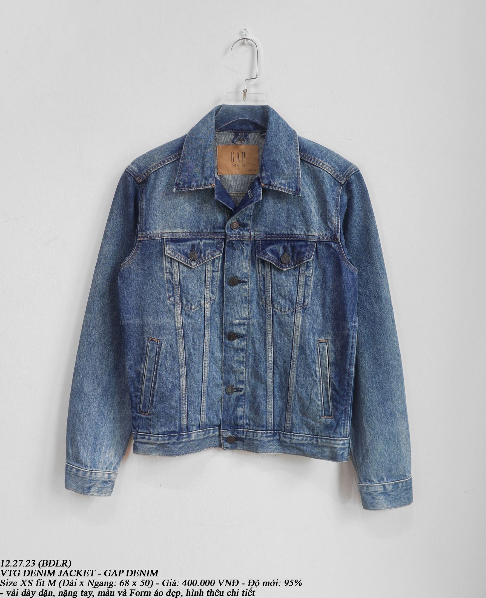 12.27.23 - VTG DENIM JACKET - GAP DENIM