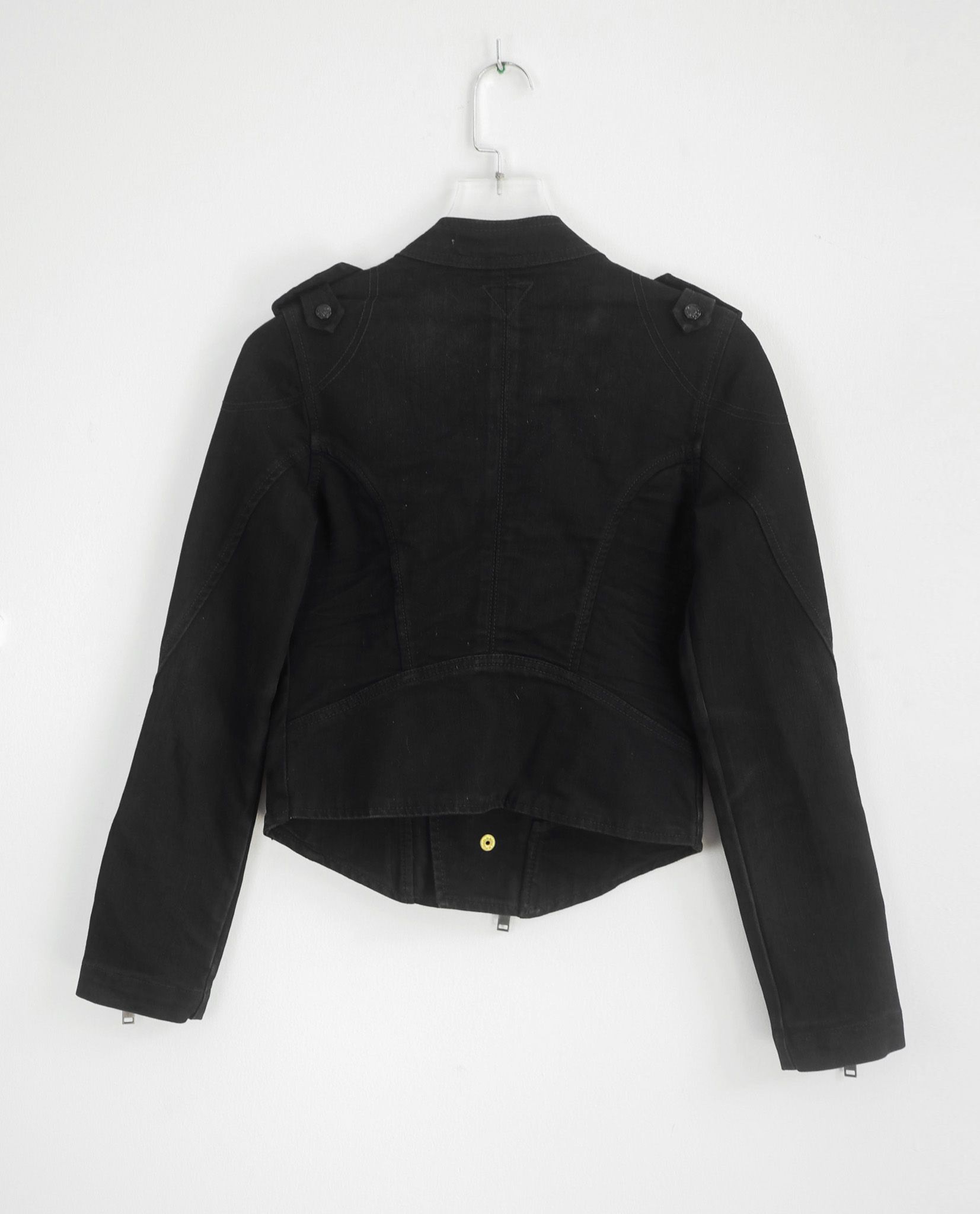 05.17.23 - VTG CROPPED DENIM BIKER JACKET - GUESS PREMIUM