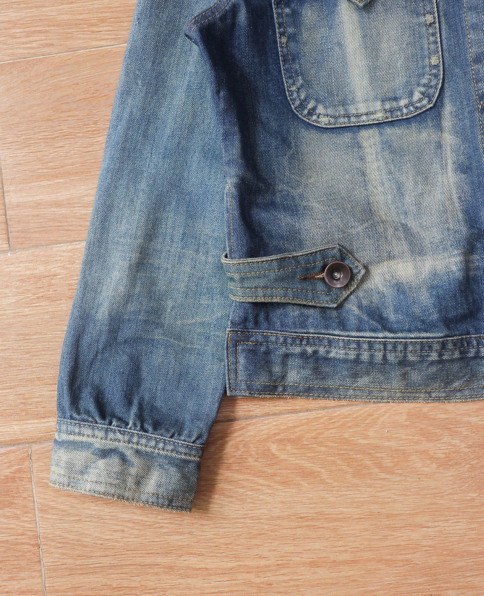 06.28.24 - VTG PUNK CROPPED DENIM JACKET - PAGEONE