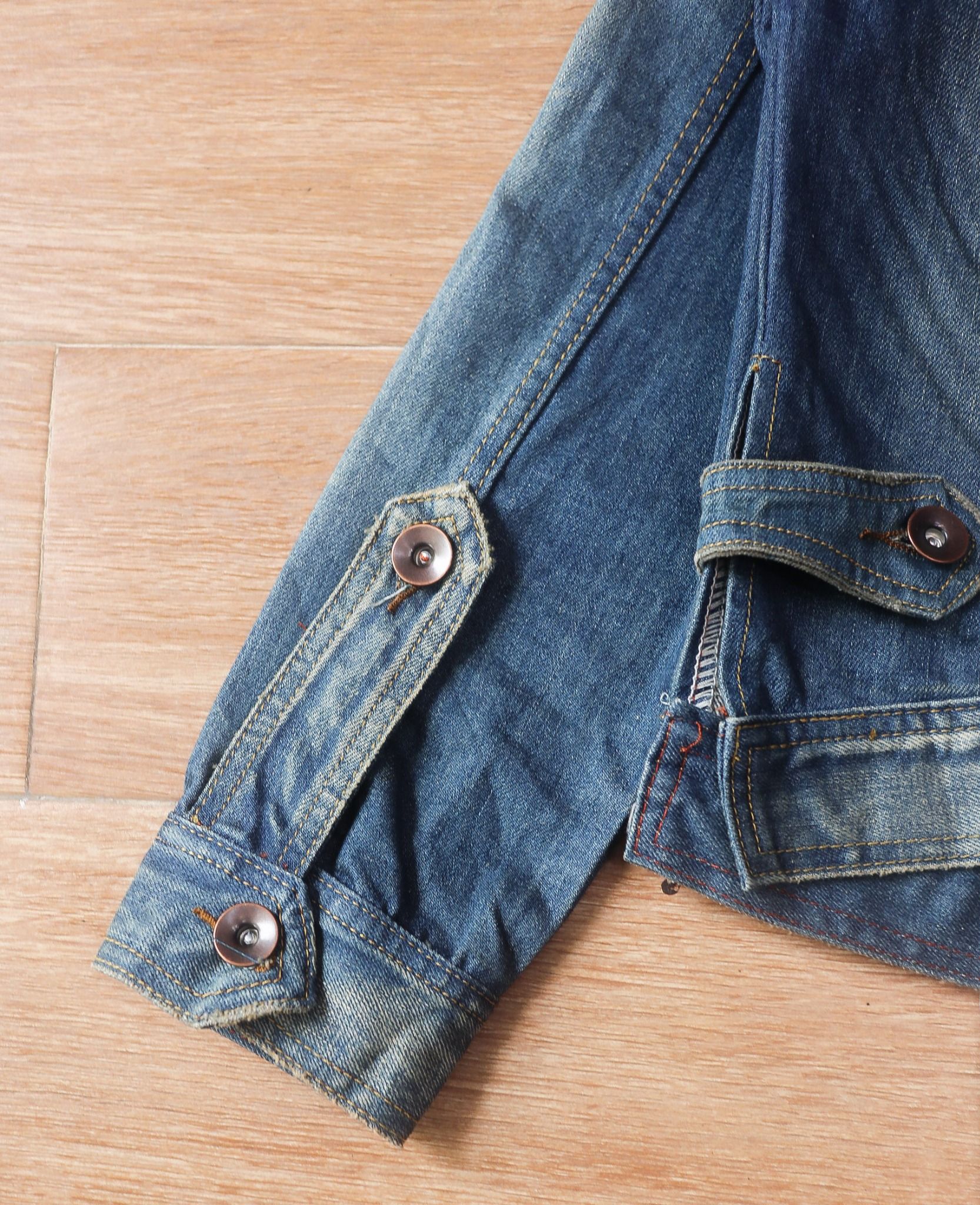 06.28.24 - VTG PUNK CROPPED DENIM JACKET - PAGEONE