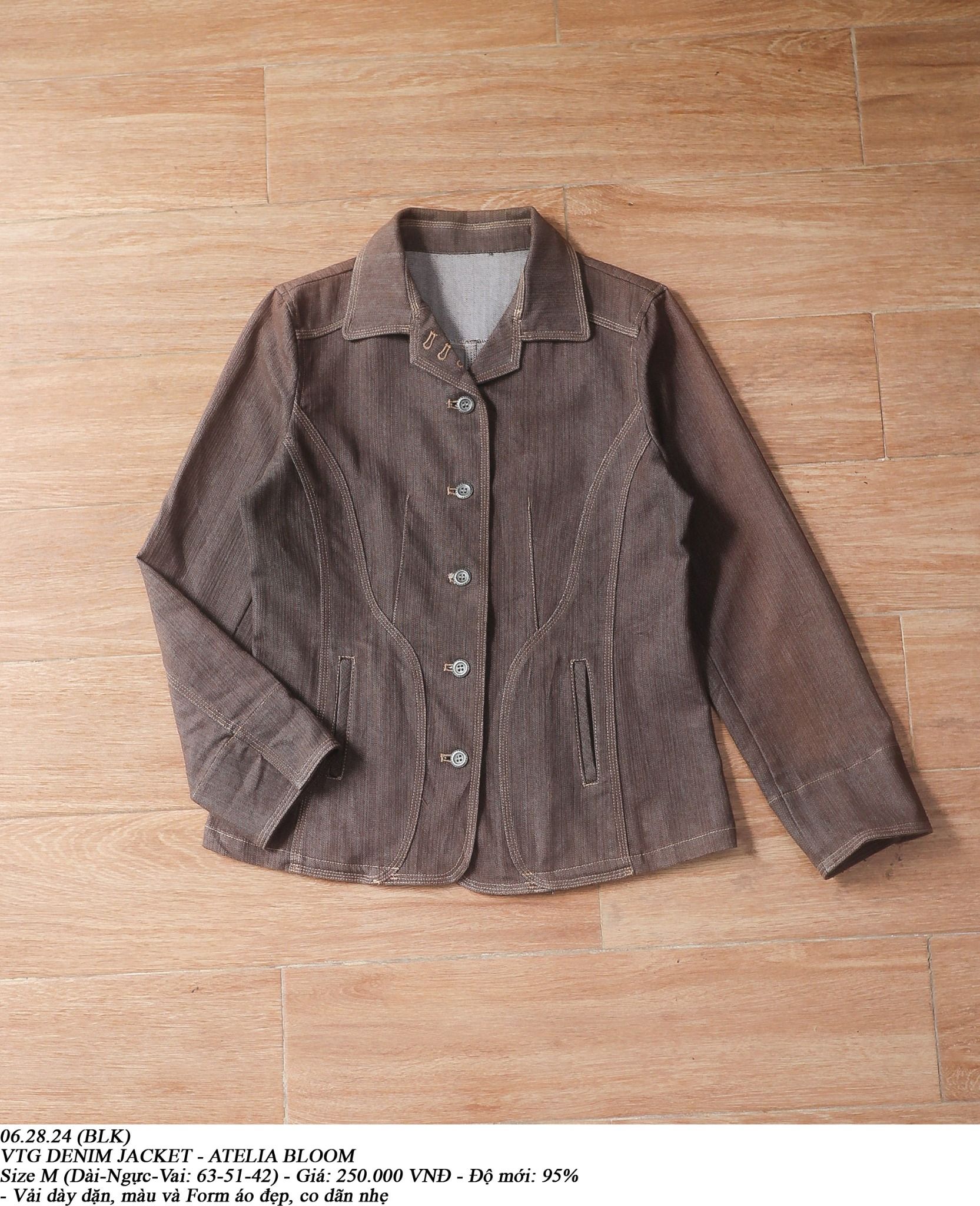 06.28.24 - VTG DENIM JACKET - ATELIA BLOOM