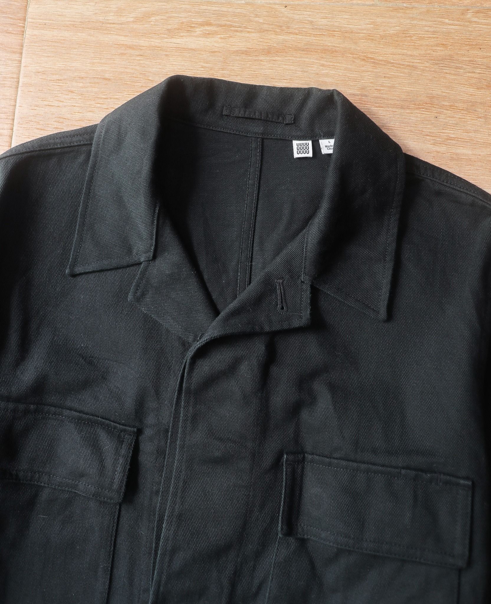 06.30.24 - VTG DENIM SAFARI JACKET - UNIQLO U