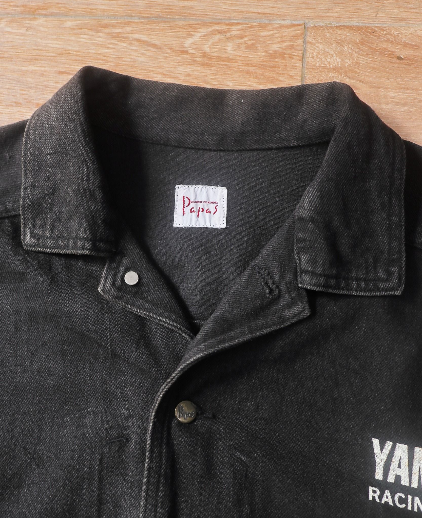 06.29.24 - VTG BOXY DENIM JACKET - YAMAHA RACING STAFF by PAPAS
