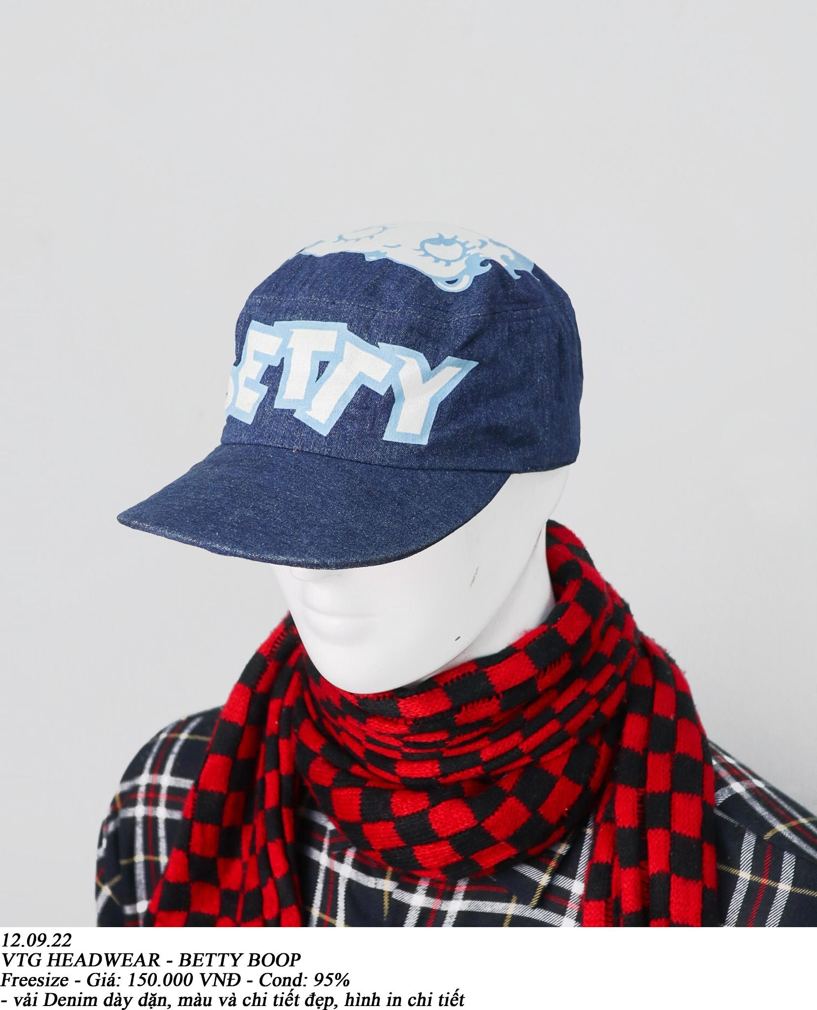 12.09.22 - VTG HEADWEAR - BETTY BOOP