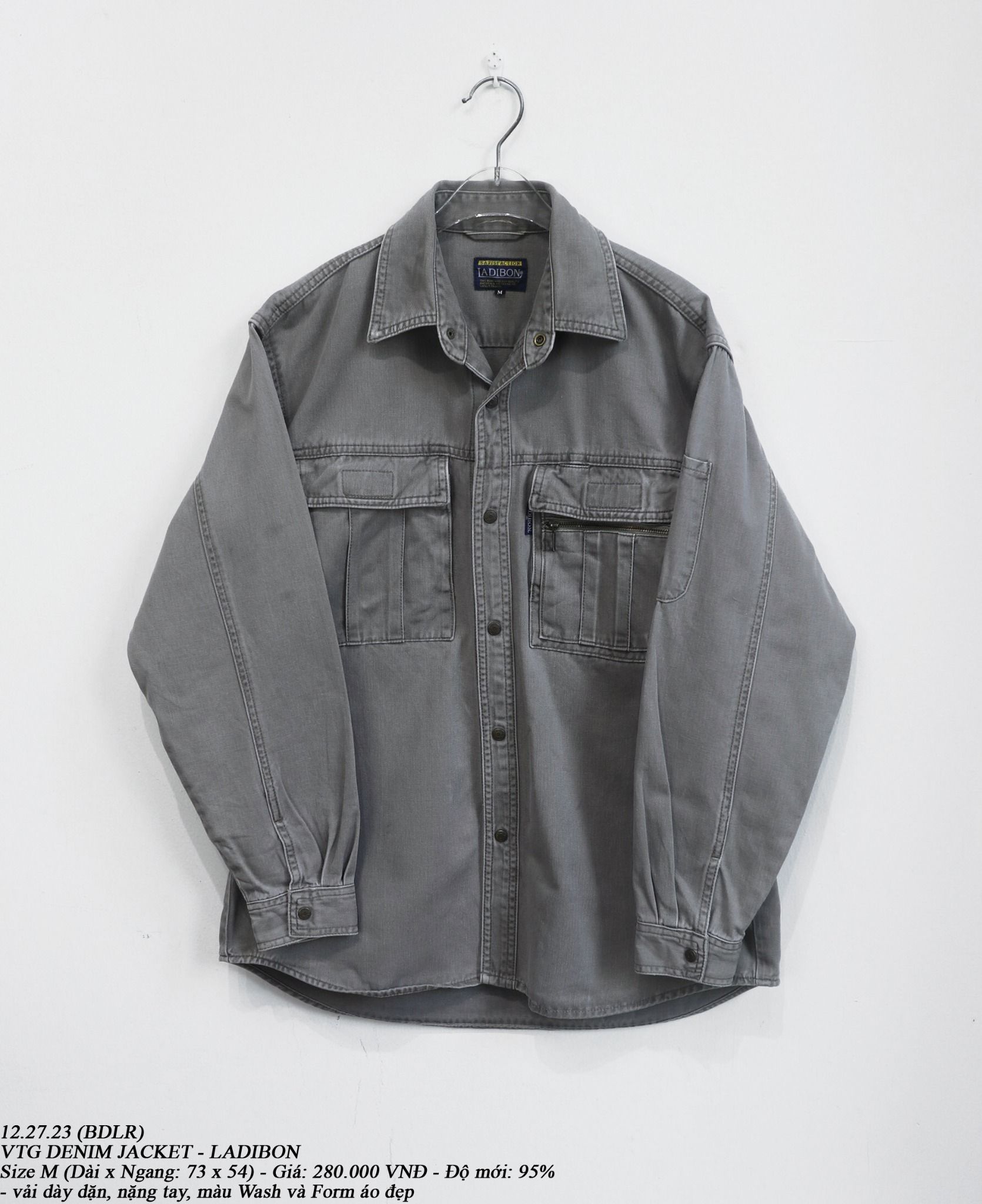 12.27.23 - VTG DENIM JACKET - LADIBON