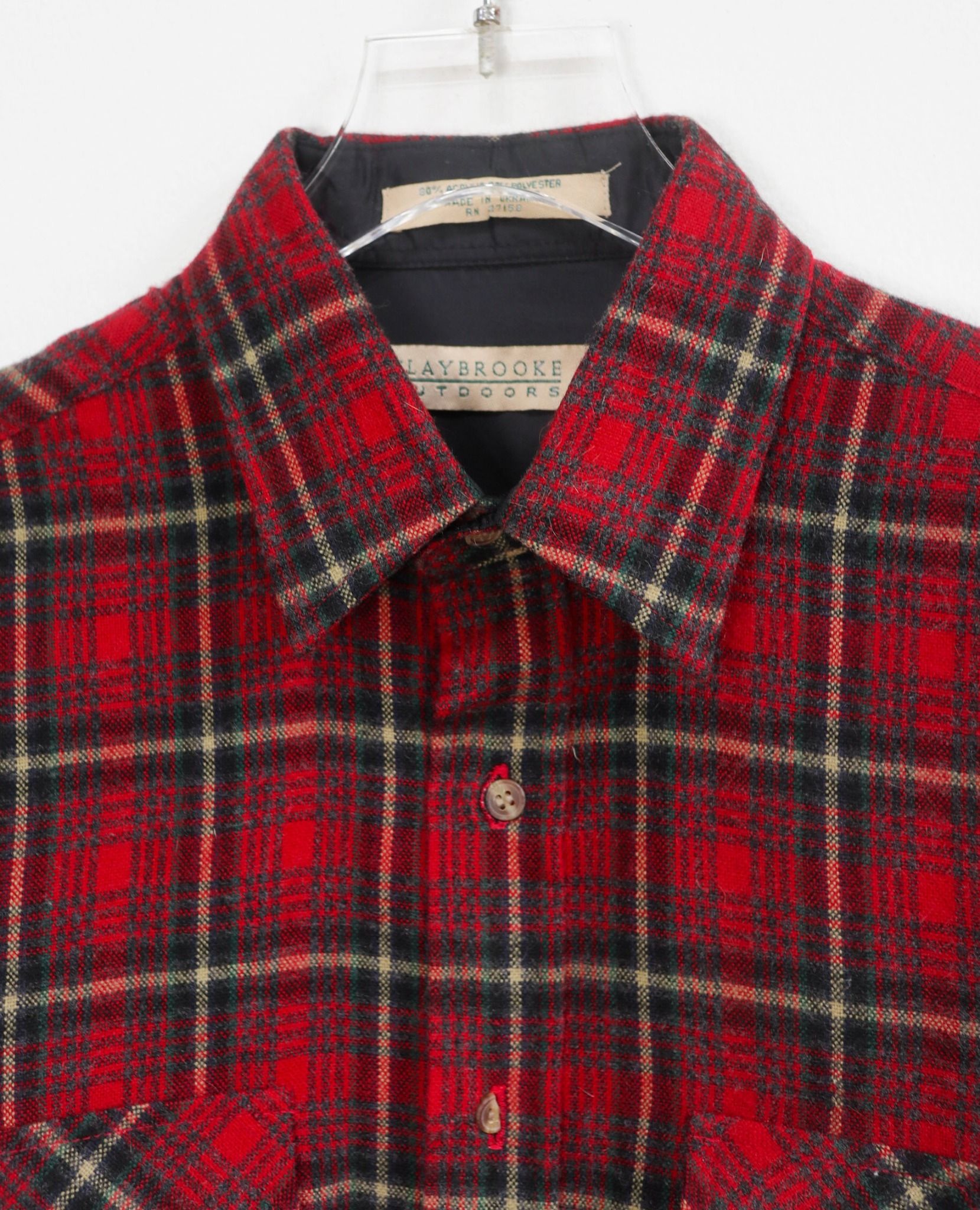 10.10.23 - VTG FLANNEL BUTTON UP SHIRT - CLAYBROOKE