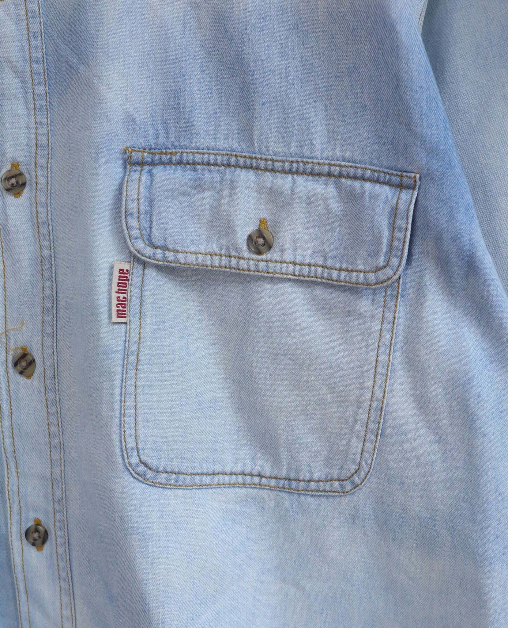 10.10.23 - VTG DENIM BUTTON UP SHIRT - MAC HOPE