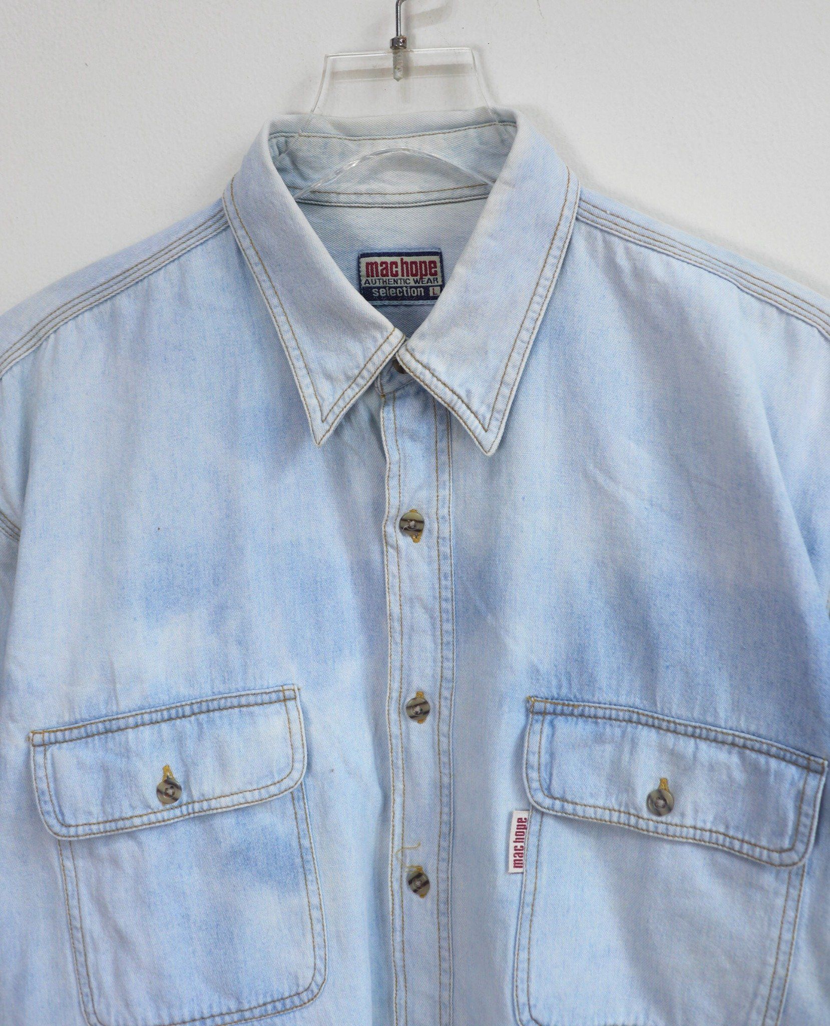 10.10.23 - VTG DENIM BUTTON UP SHIRT - MAC HOPE