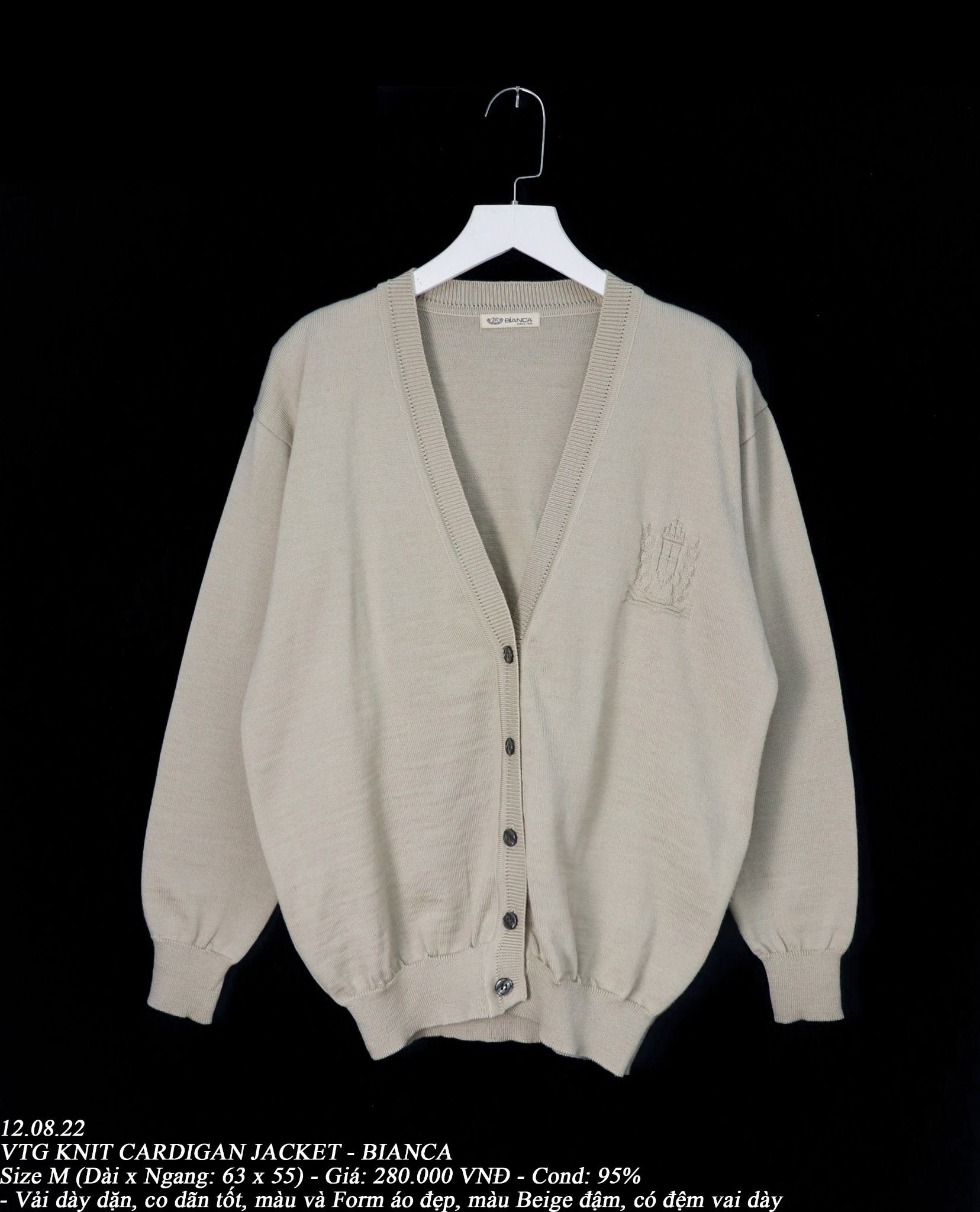 12.08.22 - VTG KNIT CARDIGAN JACKET - BIANCA