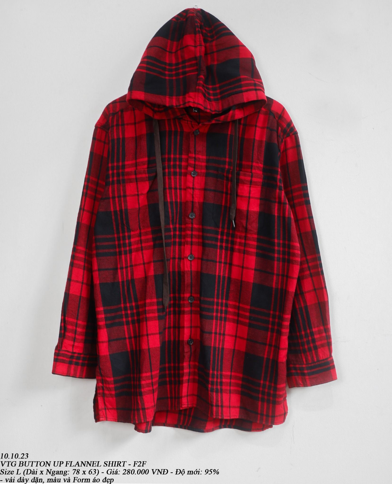 10.10.23 - VTG FLANNEL BUTTON UP SHIRT - F2F