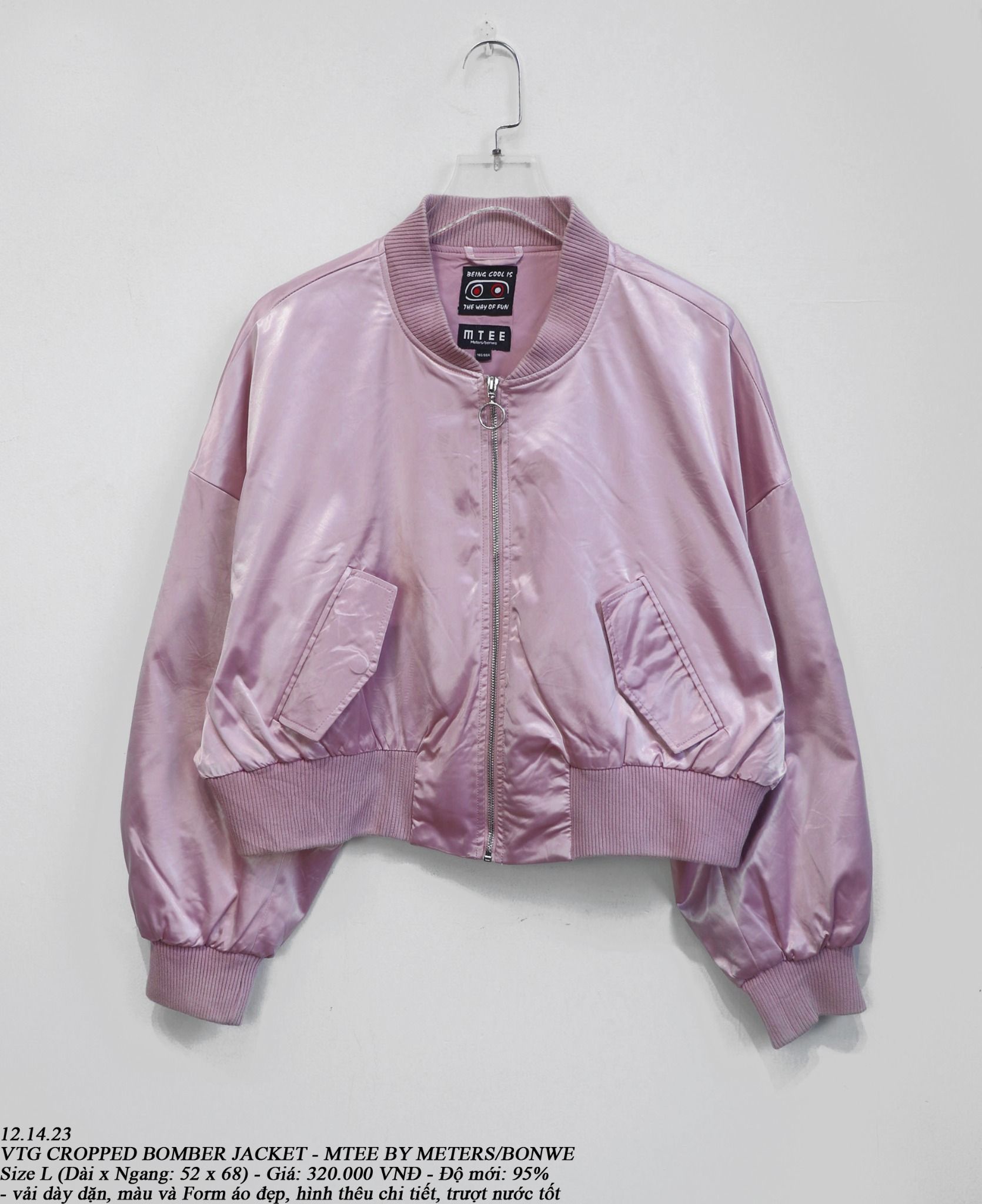 12.14.23 - VTG CROPPED BOMBER JACKET - MTEE by METERS/BONWE